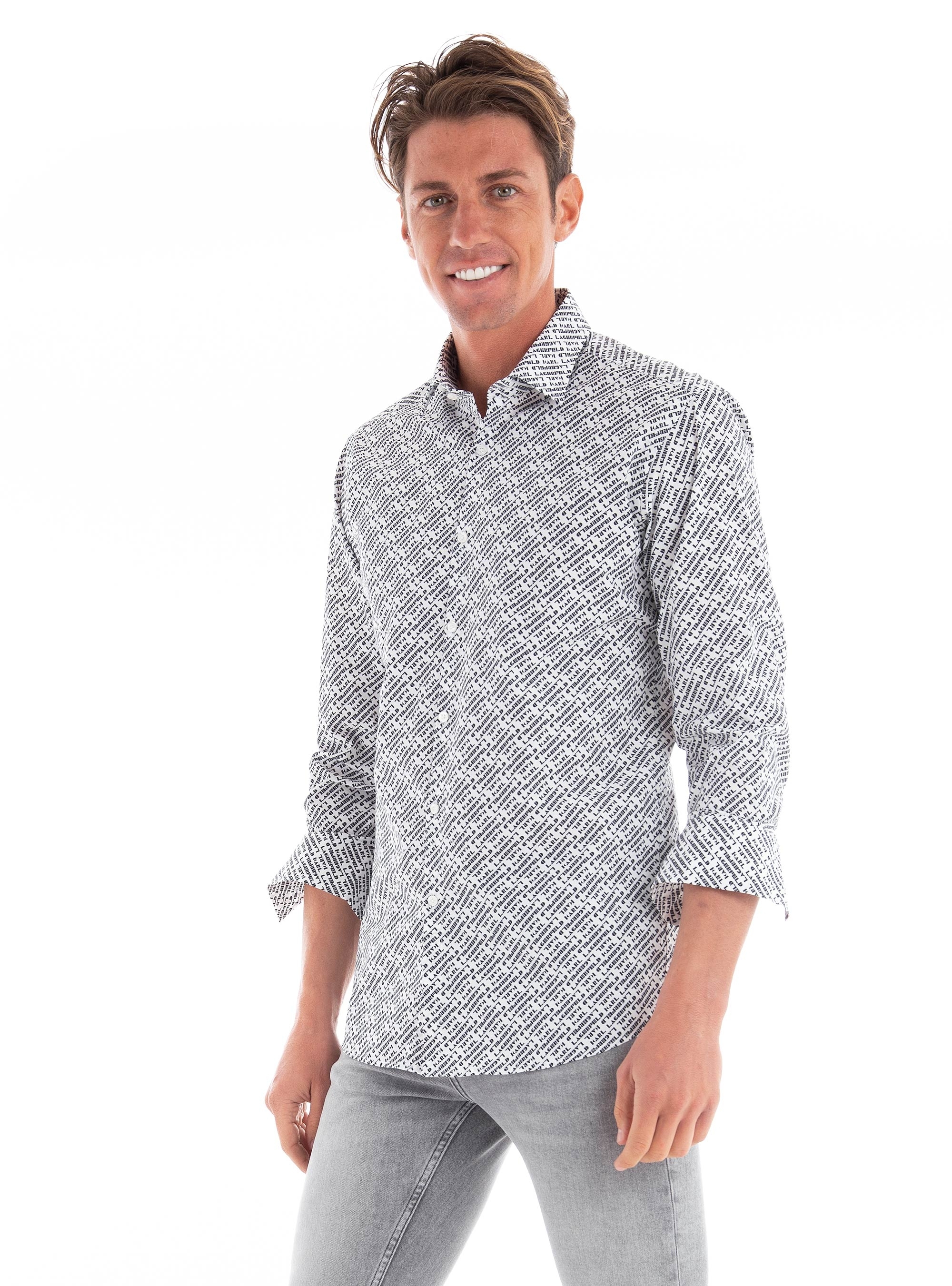 Karl Lagerfeld Slim Fit Shirt - White