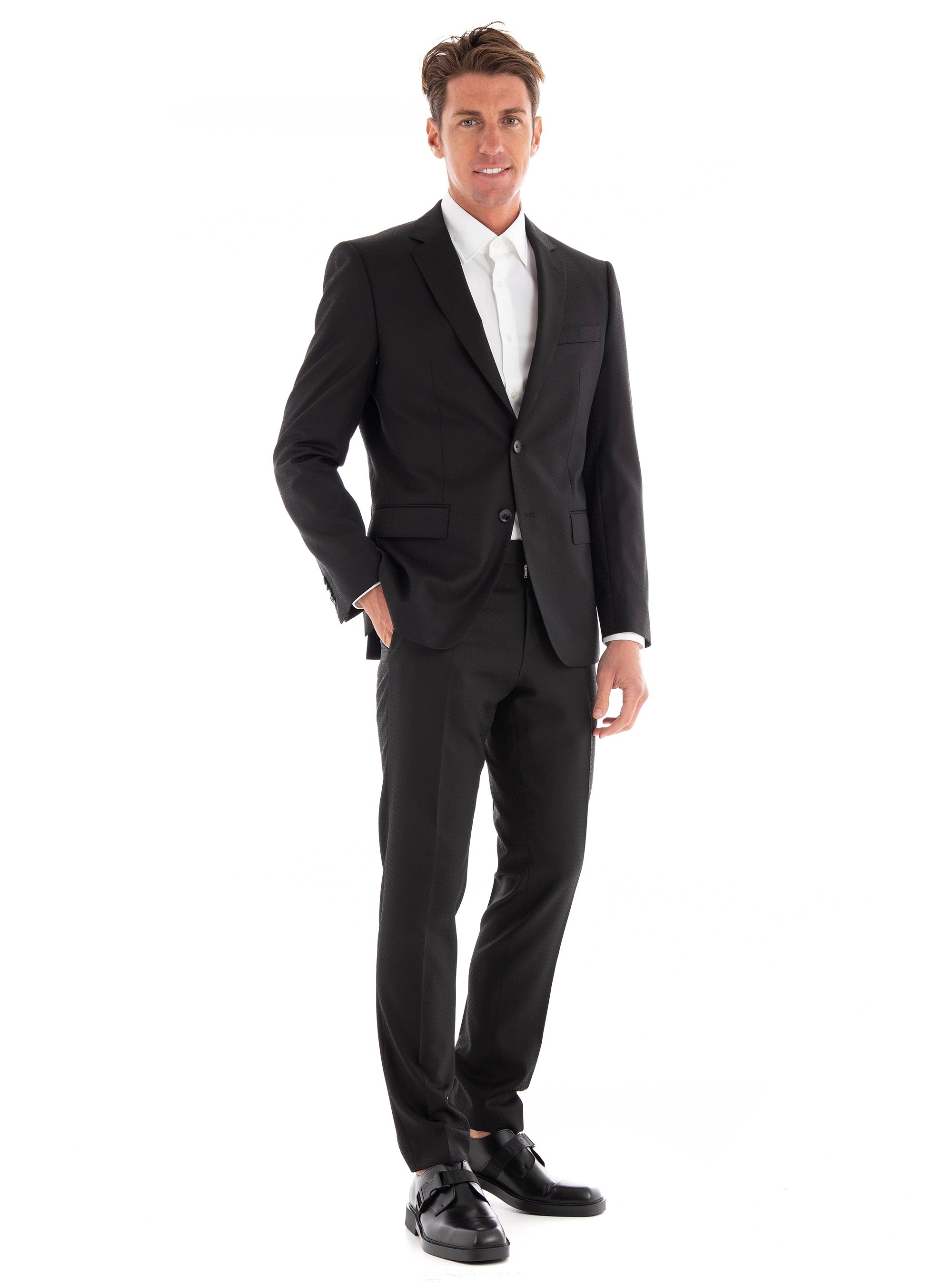 BOSS Slim Fit Suit H-Huge-2Pcs-224 - Black