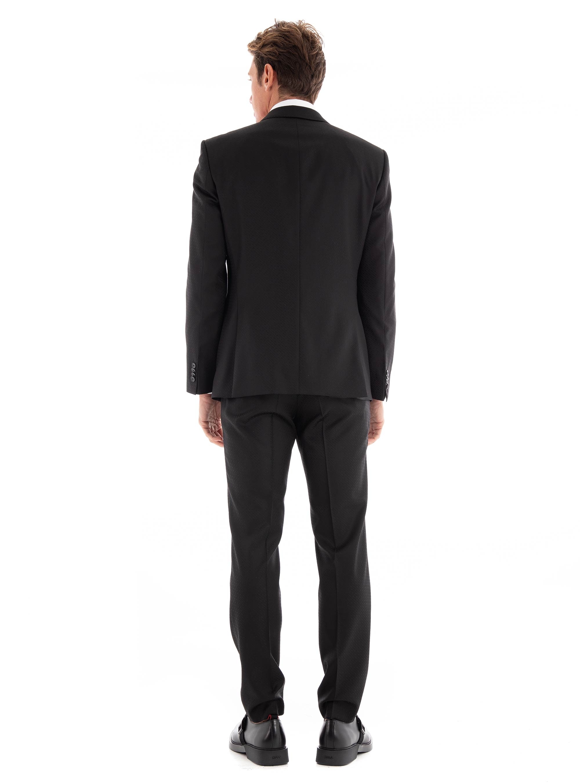 BOSS Slim Fit Suit H-Huge-2Pcs-224 - Black