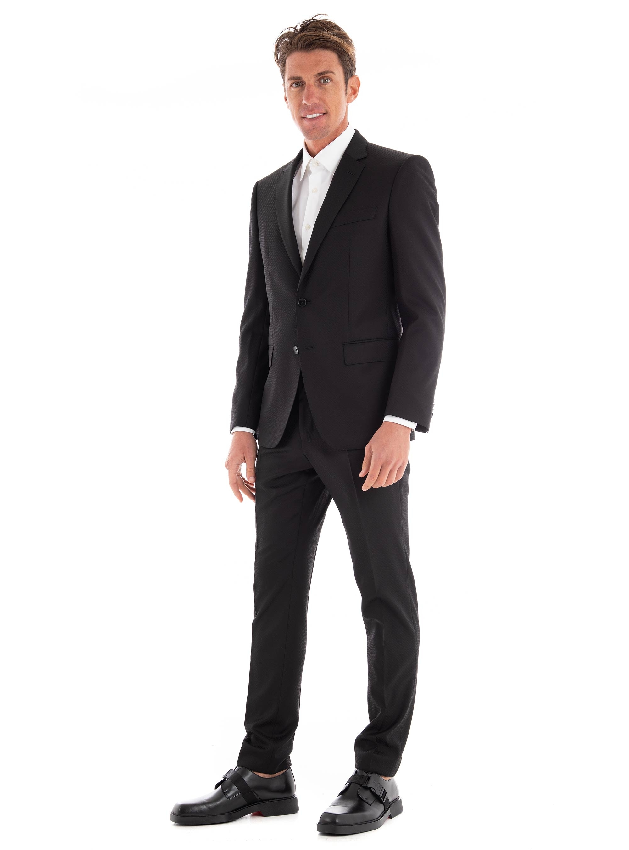 BOSS Slim Fit Suit H-Huge-2Pcs-224 - Black
