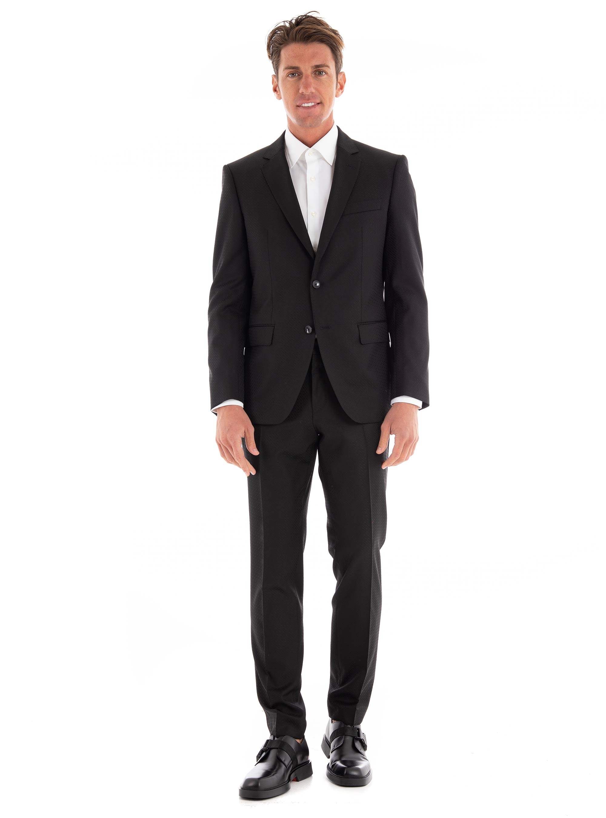 BOSS Slim Fit Suit H-Huge-2Pcs-224 - Black