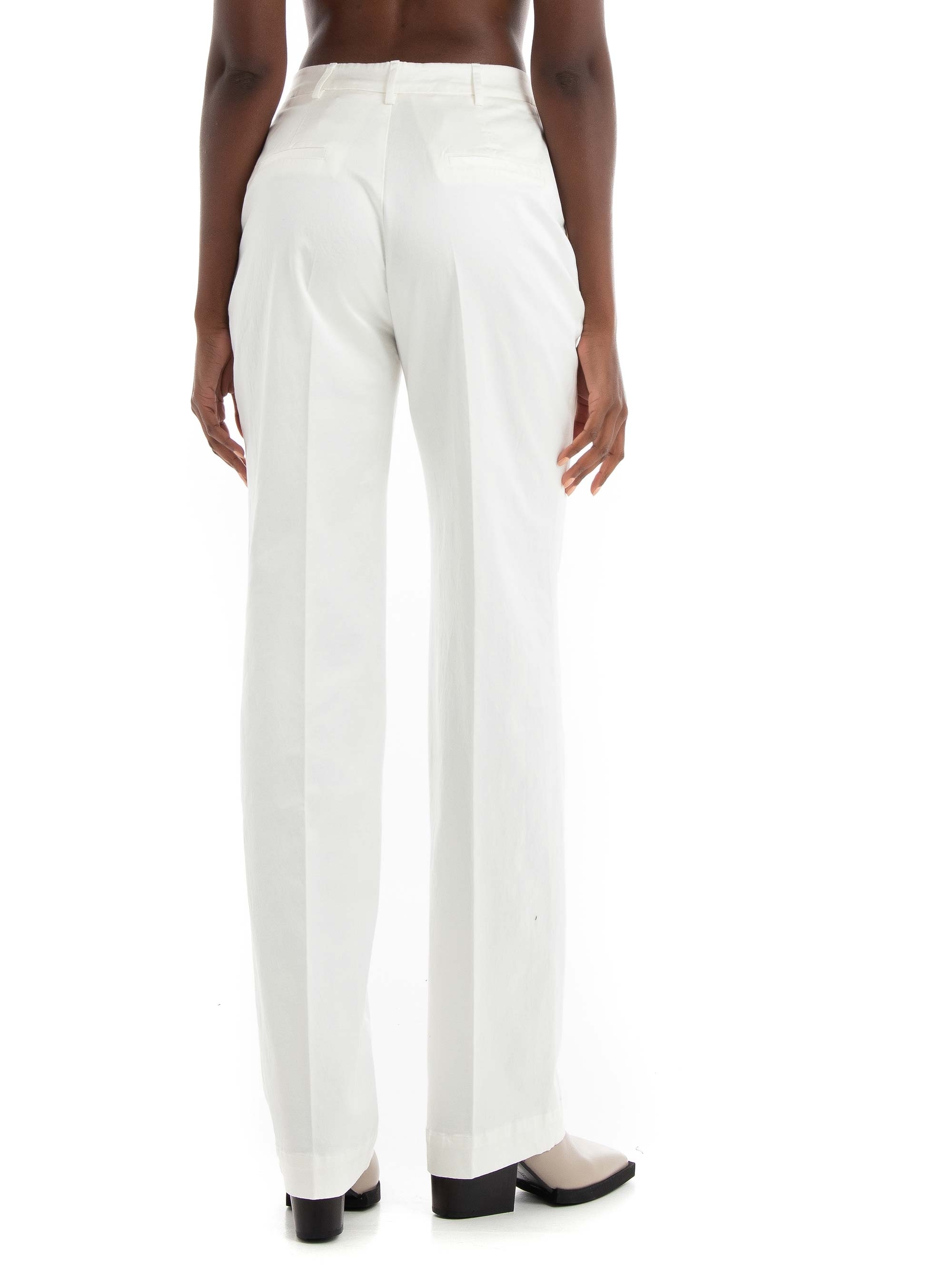 Guess Zoe Straight Leg Pants - Cream