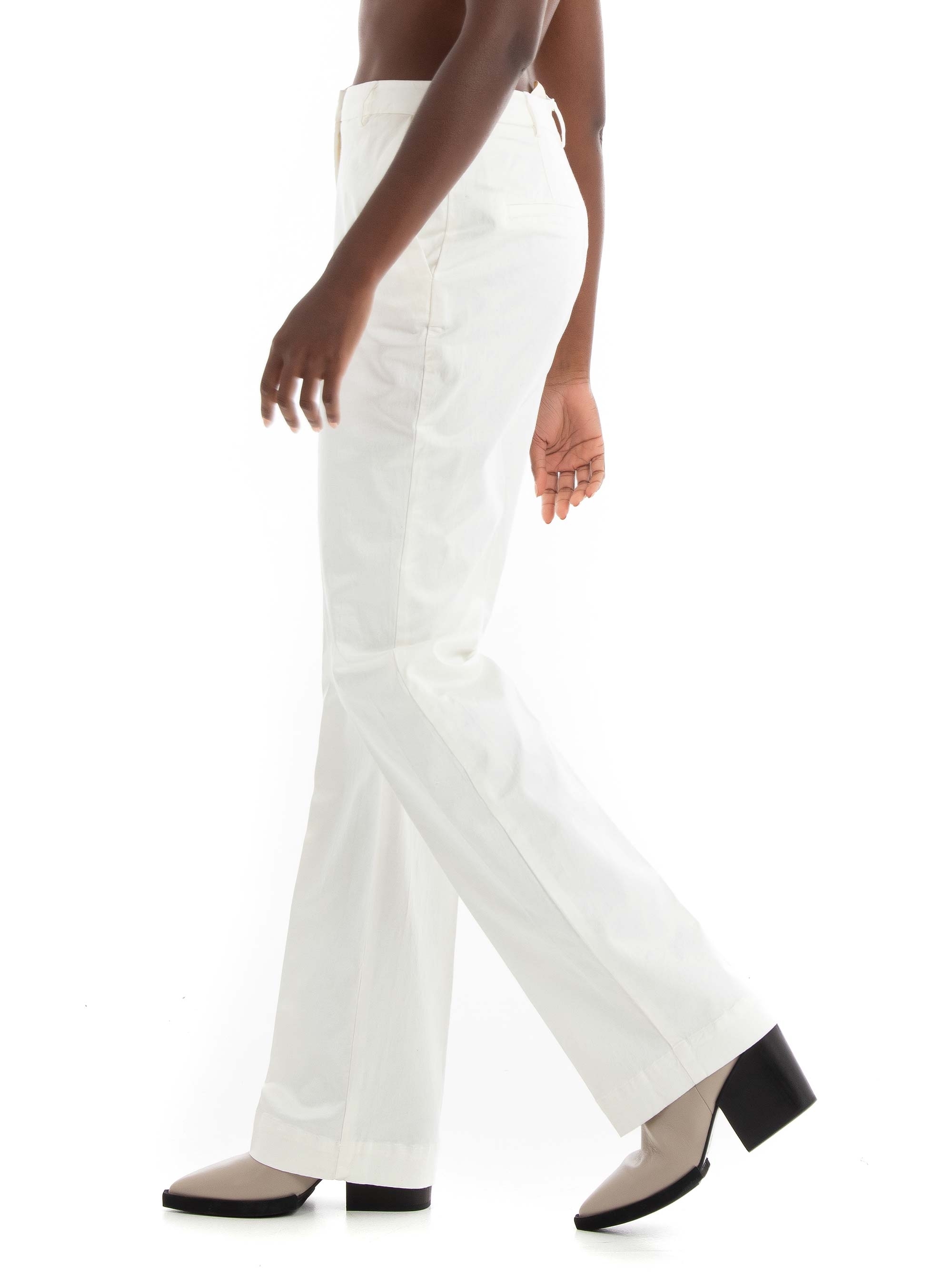 Guess Zoe Straight Leg Pants - Cream