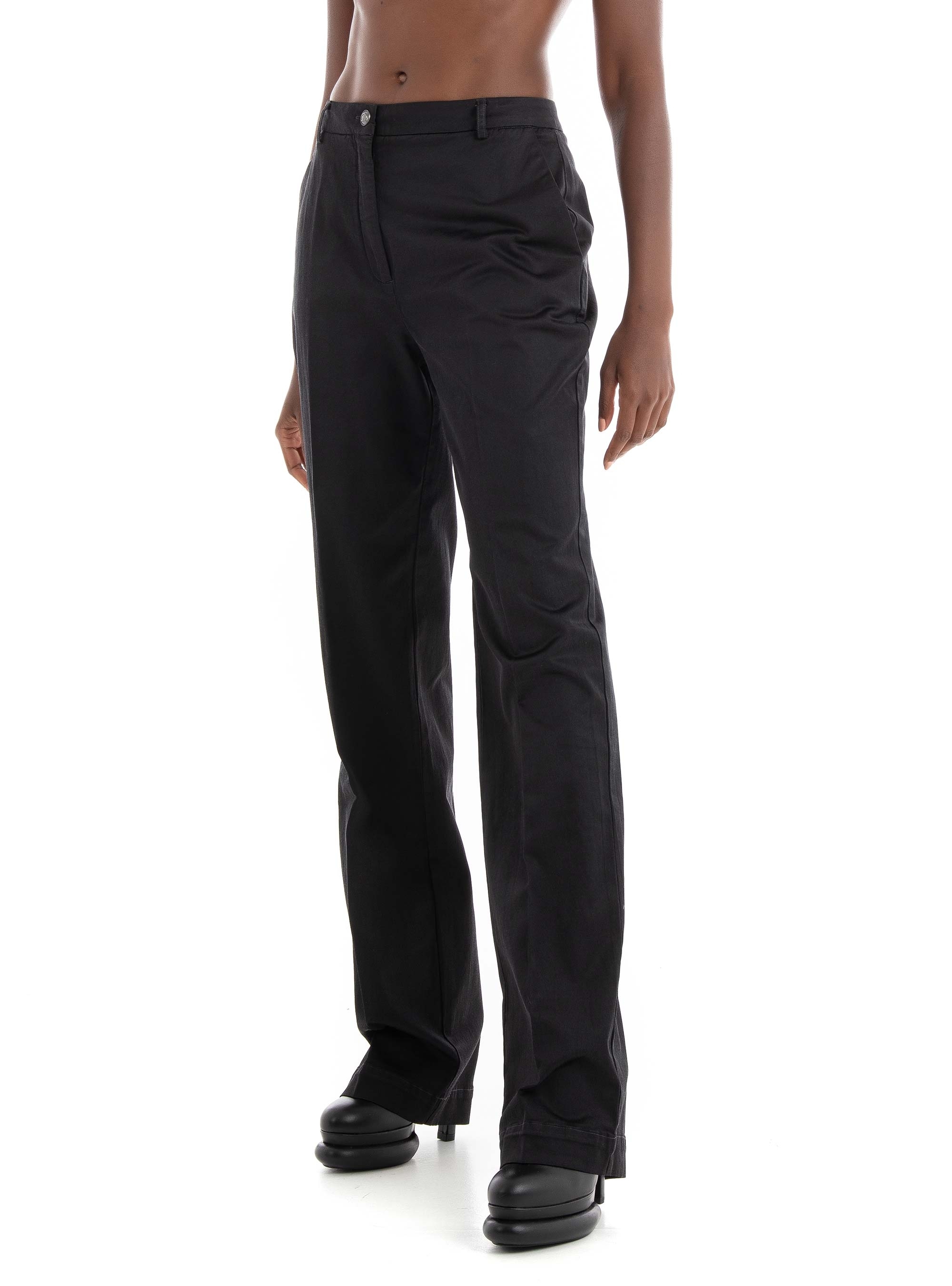 Guess Zoe Straight Leg Pants - Jet Black