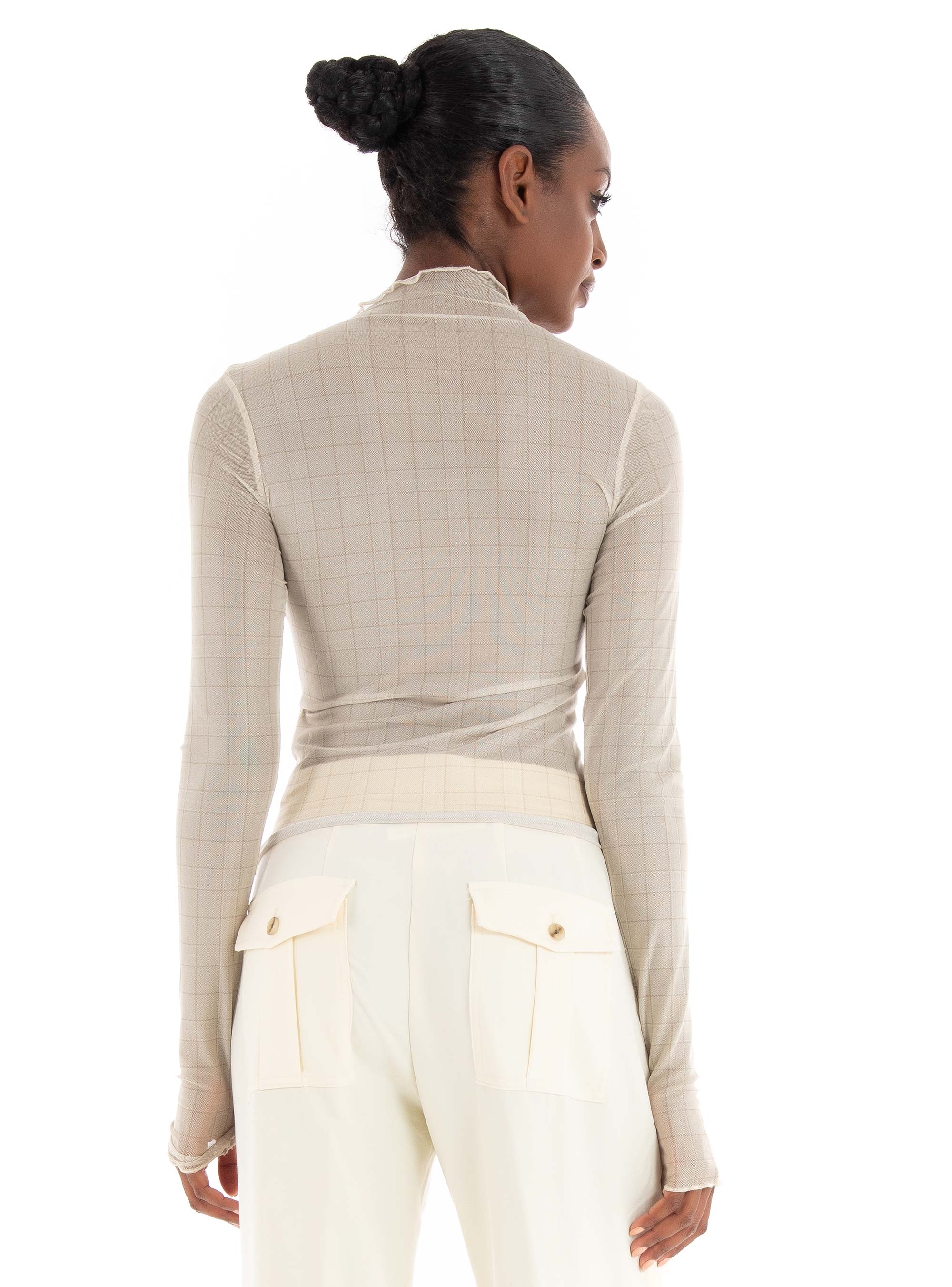JJXX Zoey Mesh Top - Beige