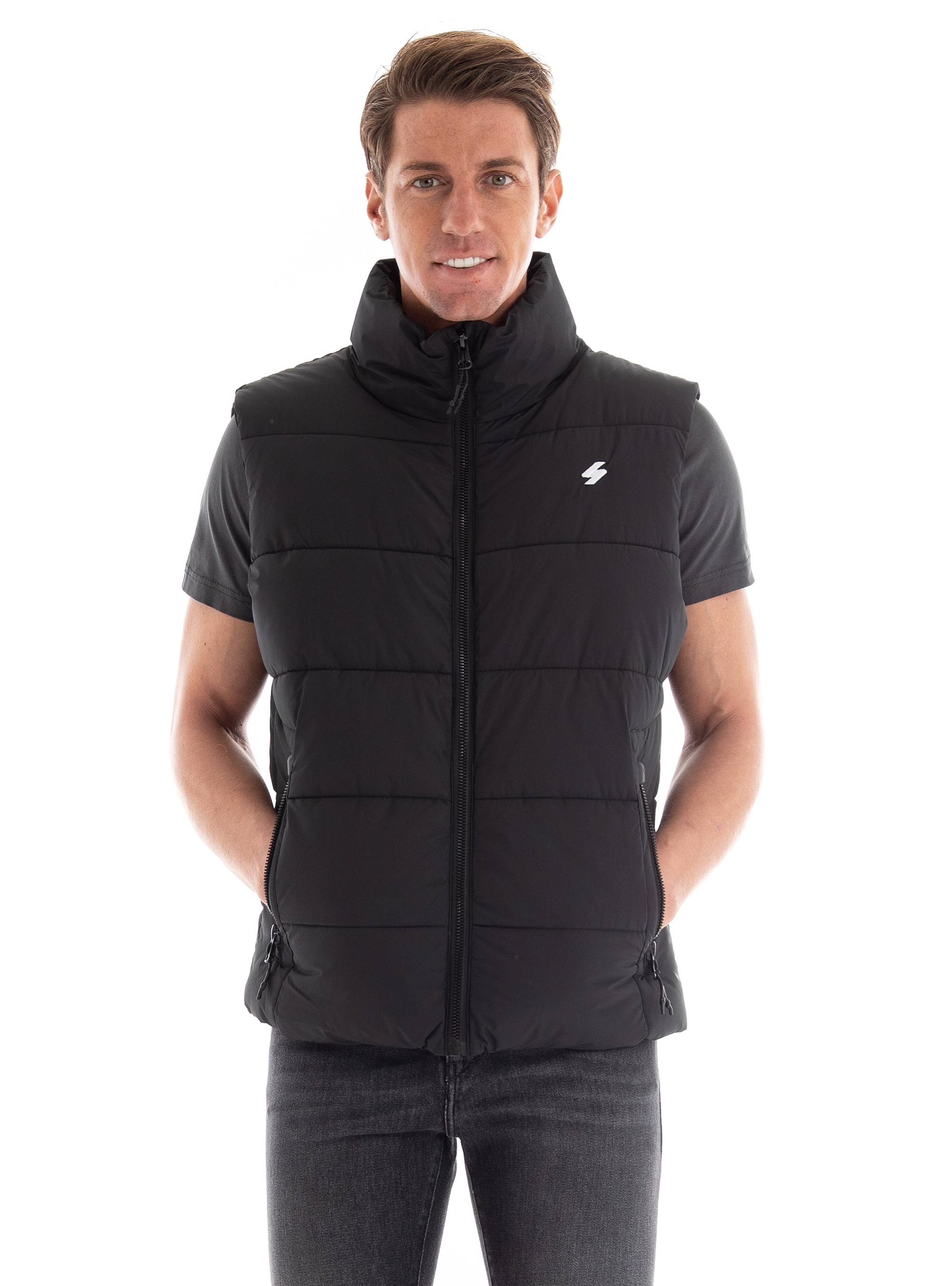 Superdry Sports Puffer Gilet - Black