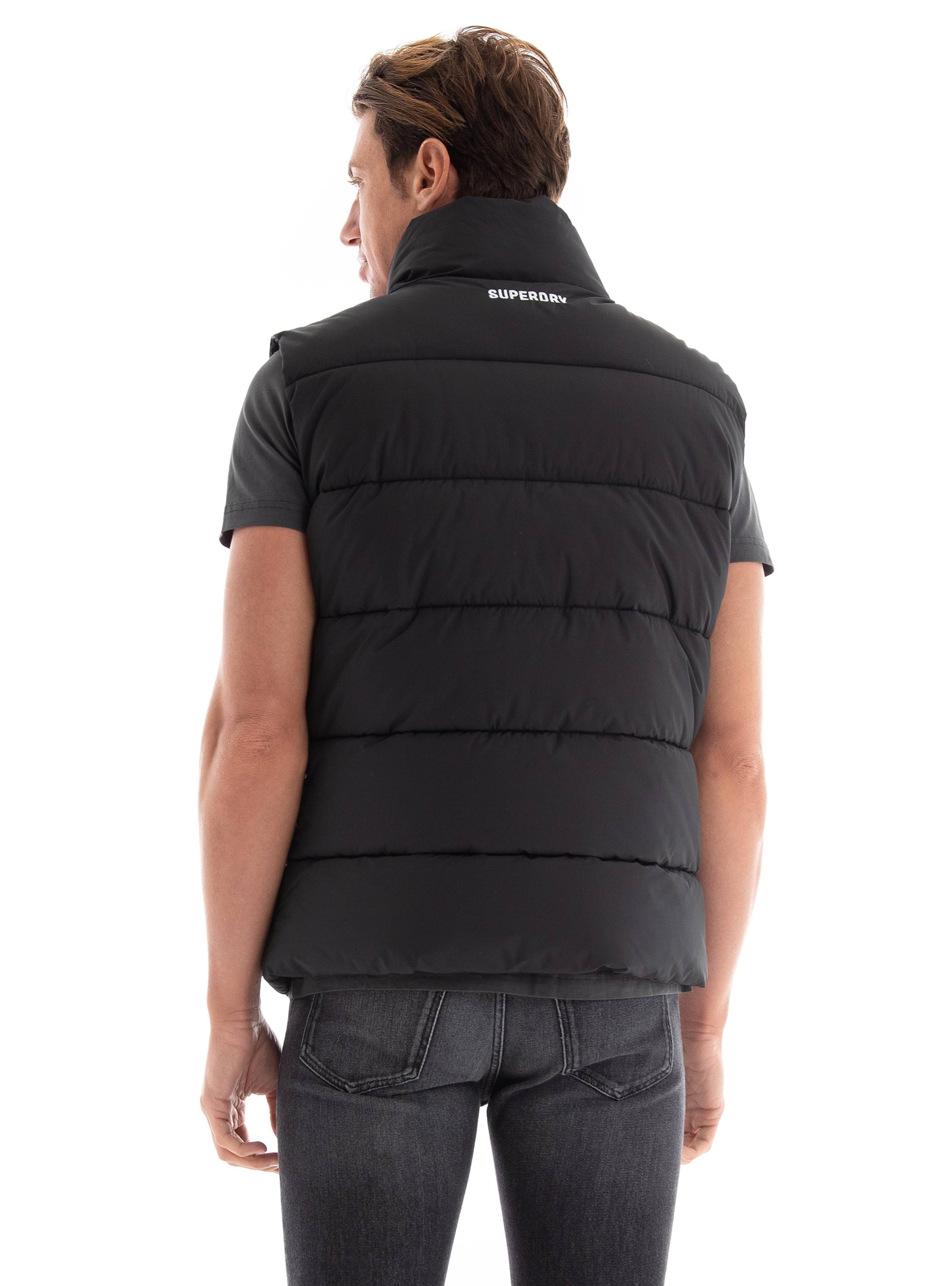 Superdry Sports Puffer Gilet - Black