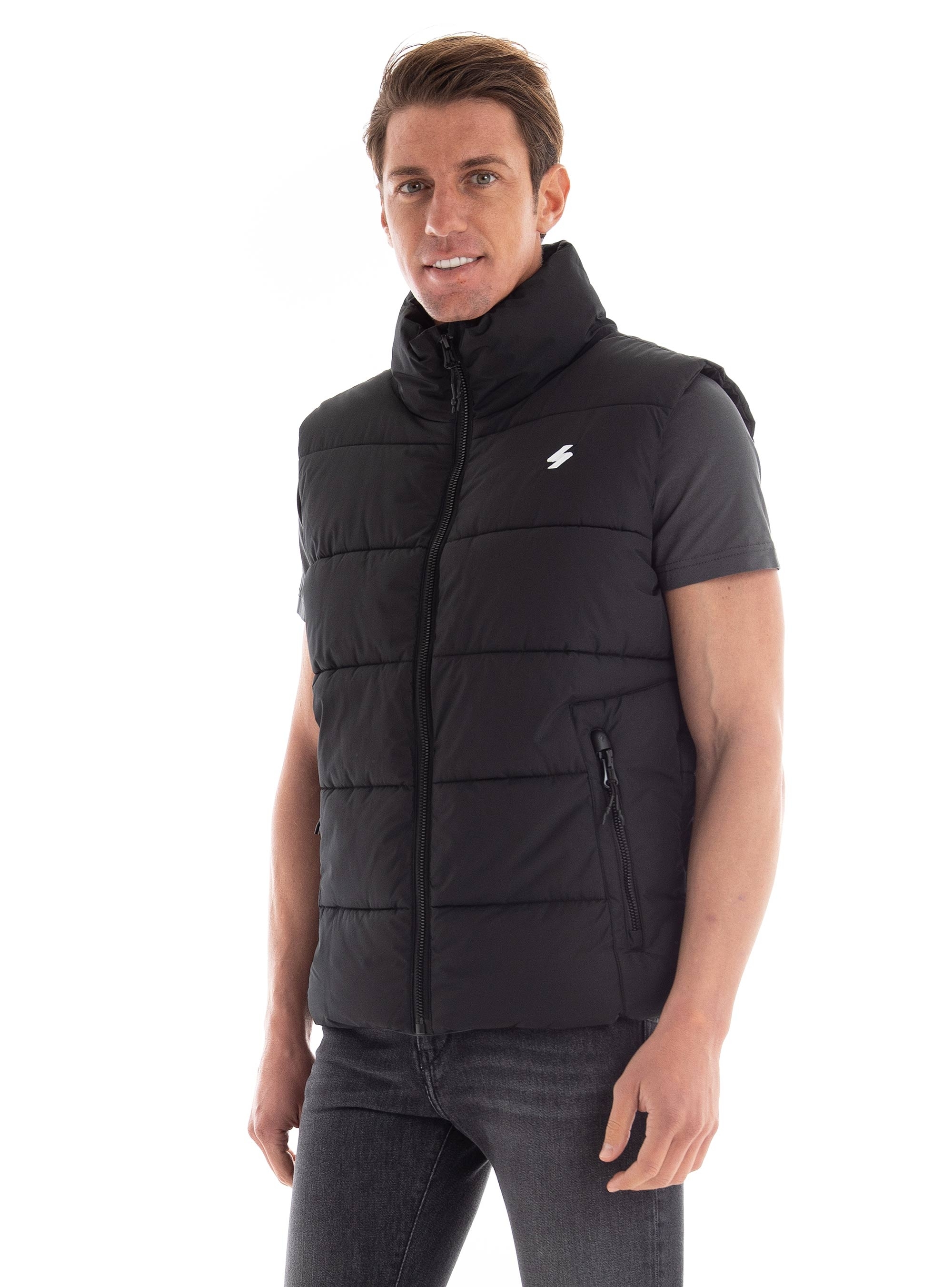 Superdry Sports Puffer Gilet - Black