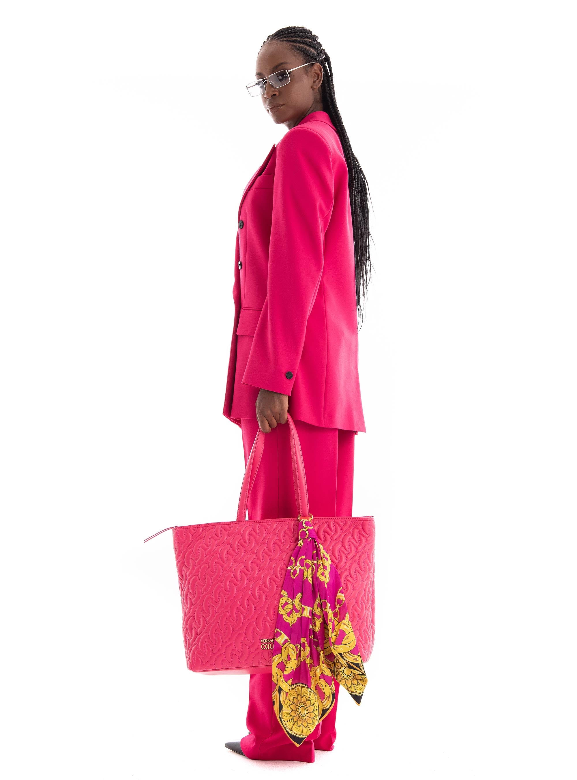 Versace Jeans Couture Thelma Large Tote Bag - Hot Pink