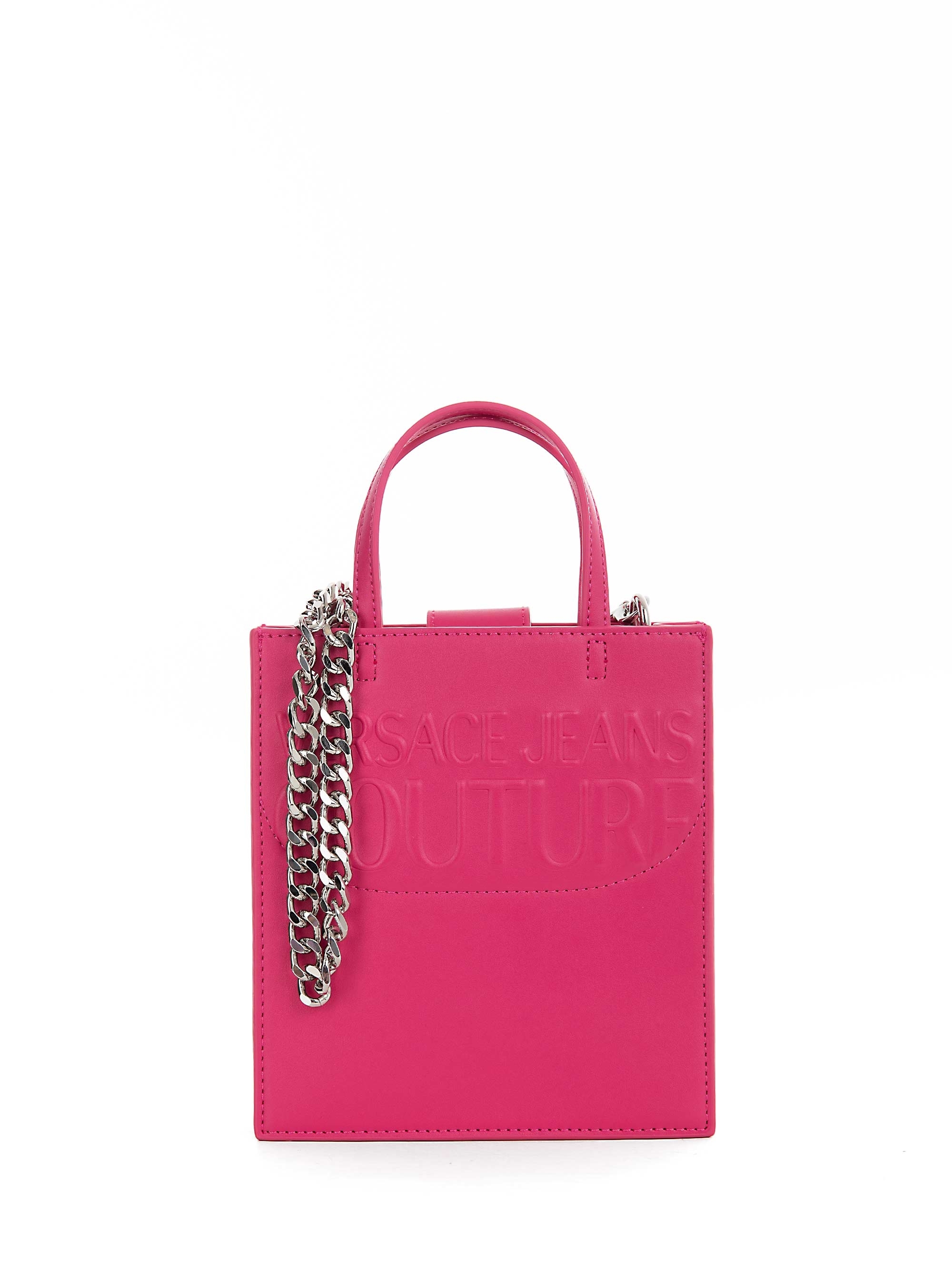 Versace Jeans Couture Institutional Logo Mini Crossbody Bag - Hot Pink