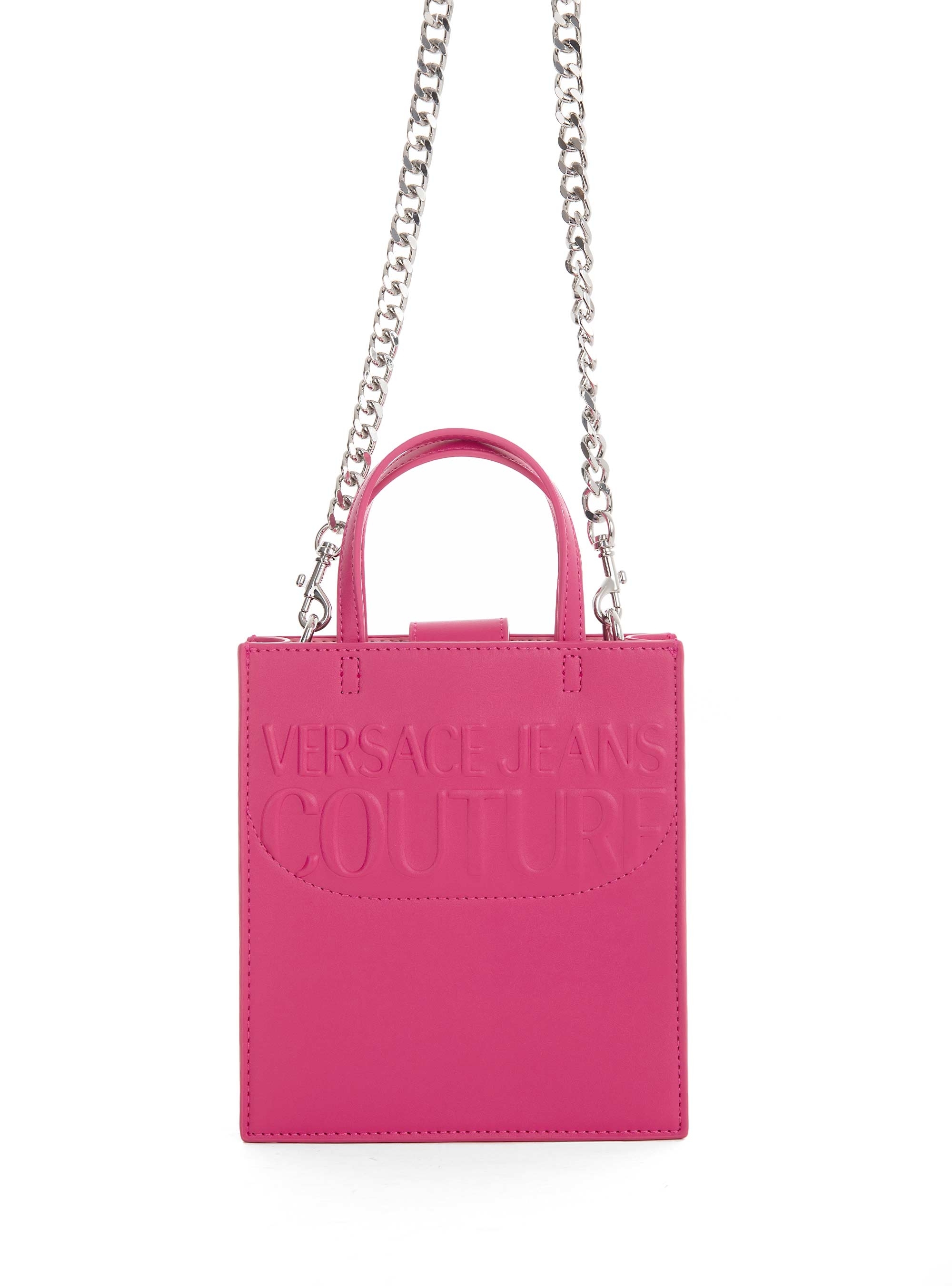 Versace Jeans Couture Institutional Logo Mini Crossbody Bag - Hot Pink