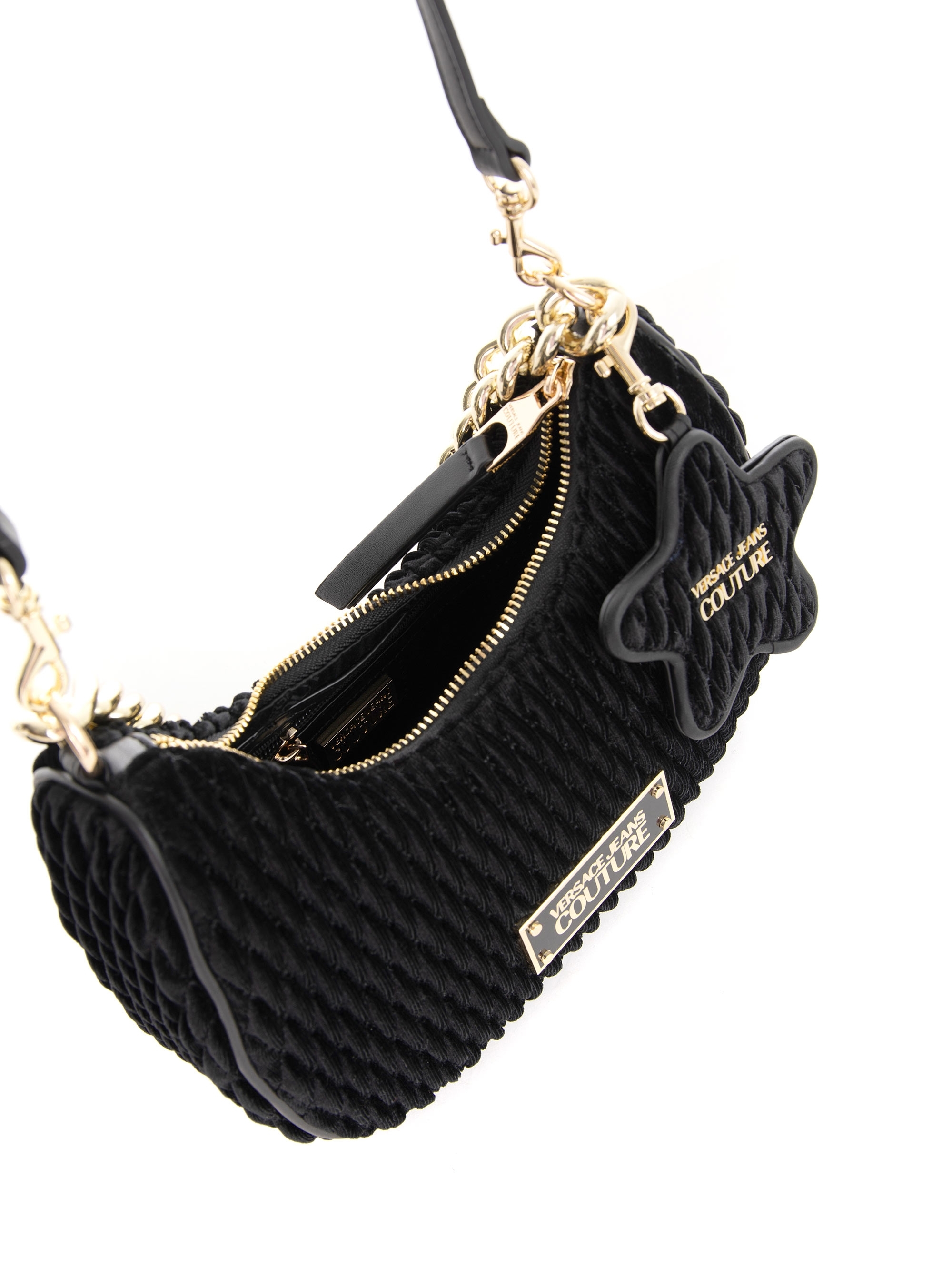 Versace Jeans Couture Crossbody Crunchy Bags - Black