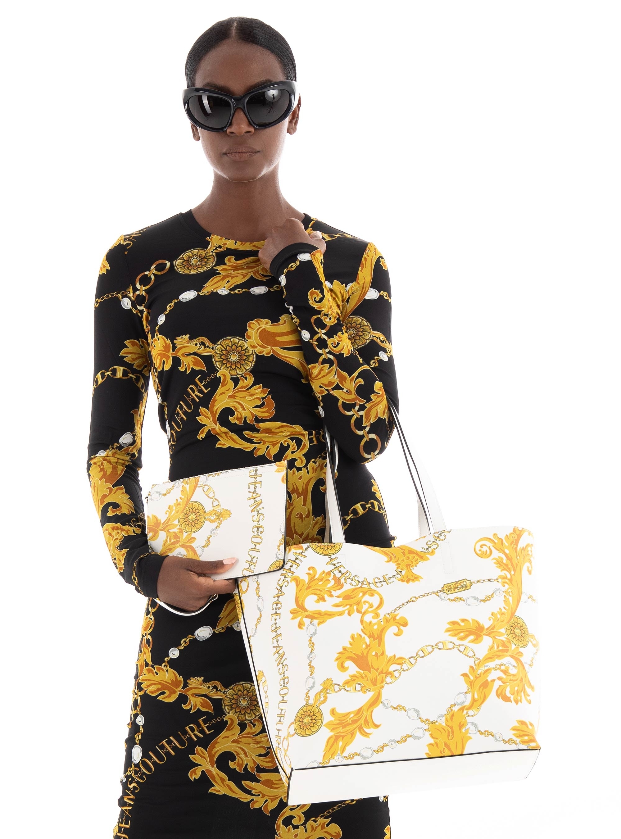 Versace Jeans Couture Reversible Shopper Bag - White