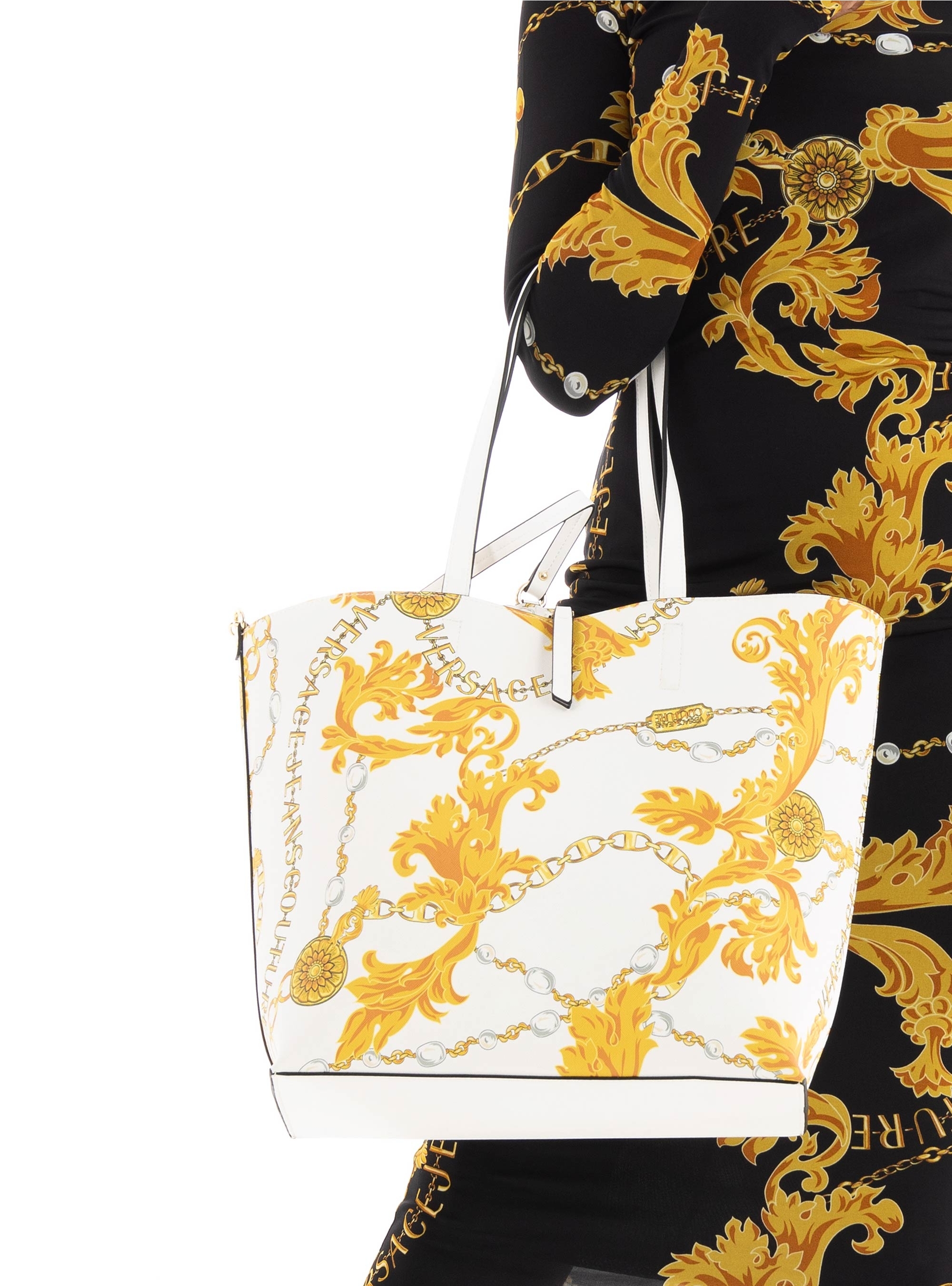 Versace Jeans Couture Reversible Shopper Bag - White