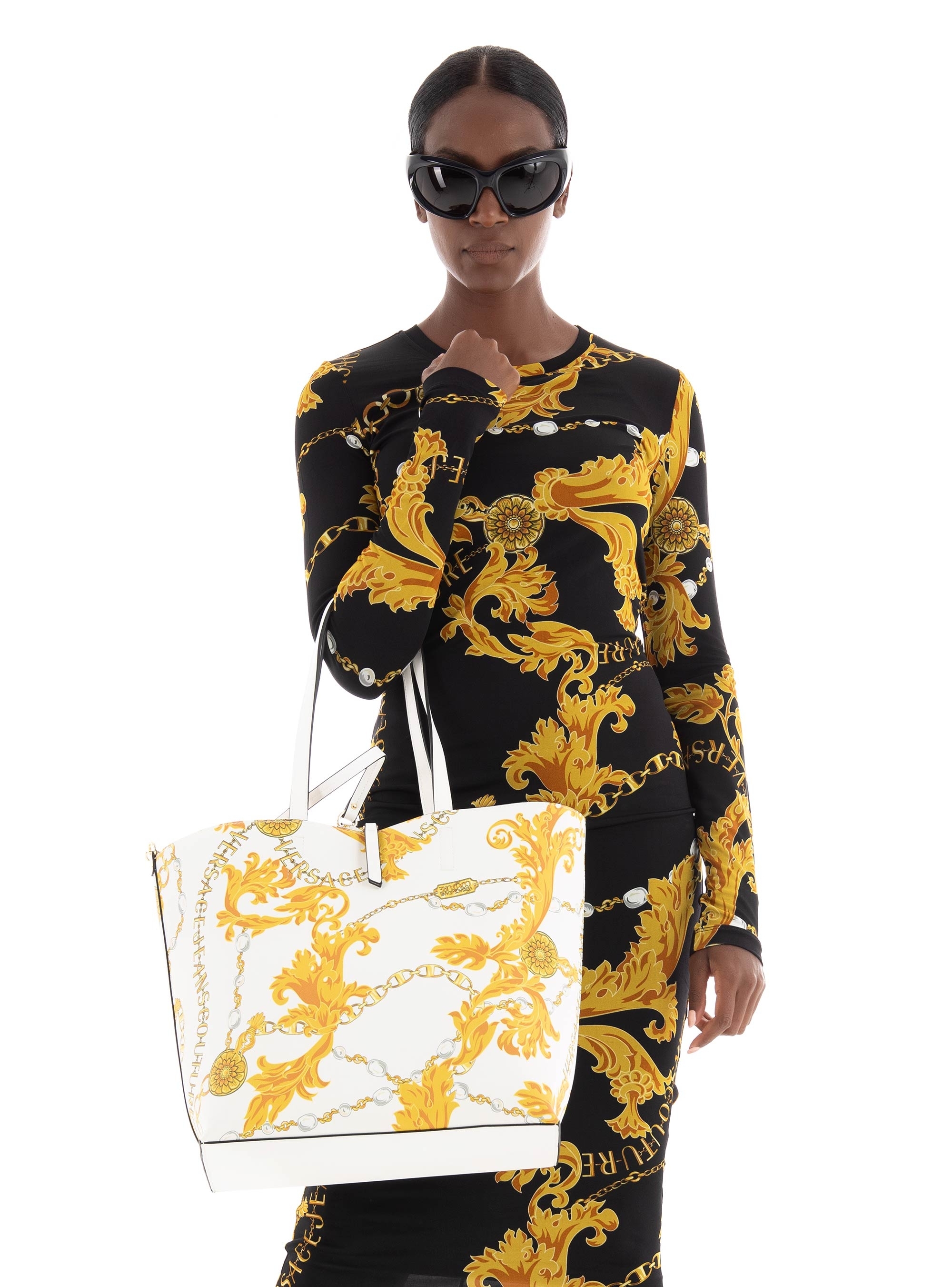 Versace Jeans Couture Reversible Shopper Bag - White