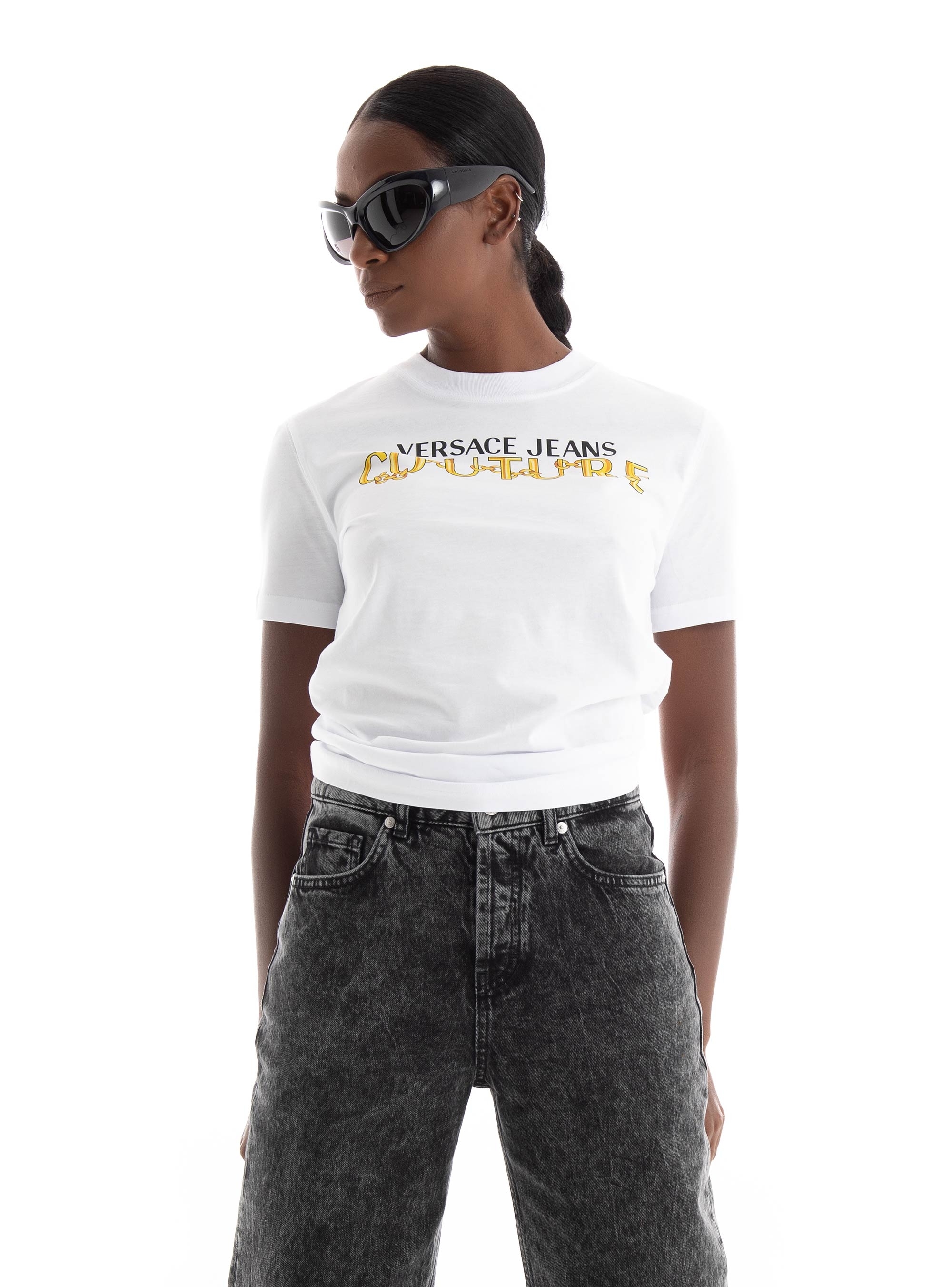 Versace Jeans Couture Logo Chain T-Shirt - White