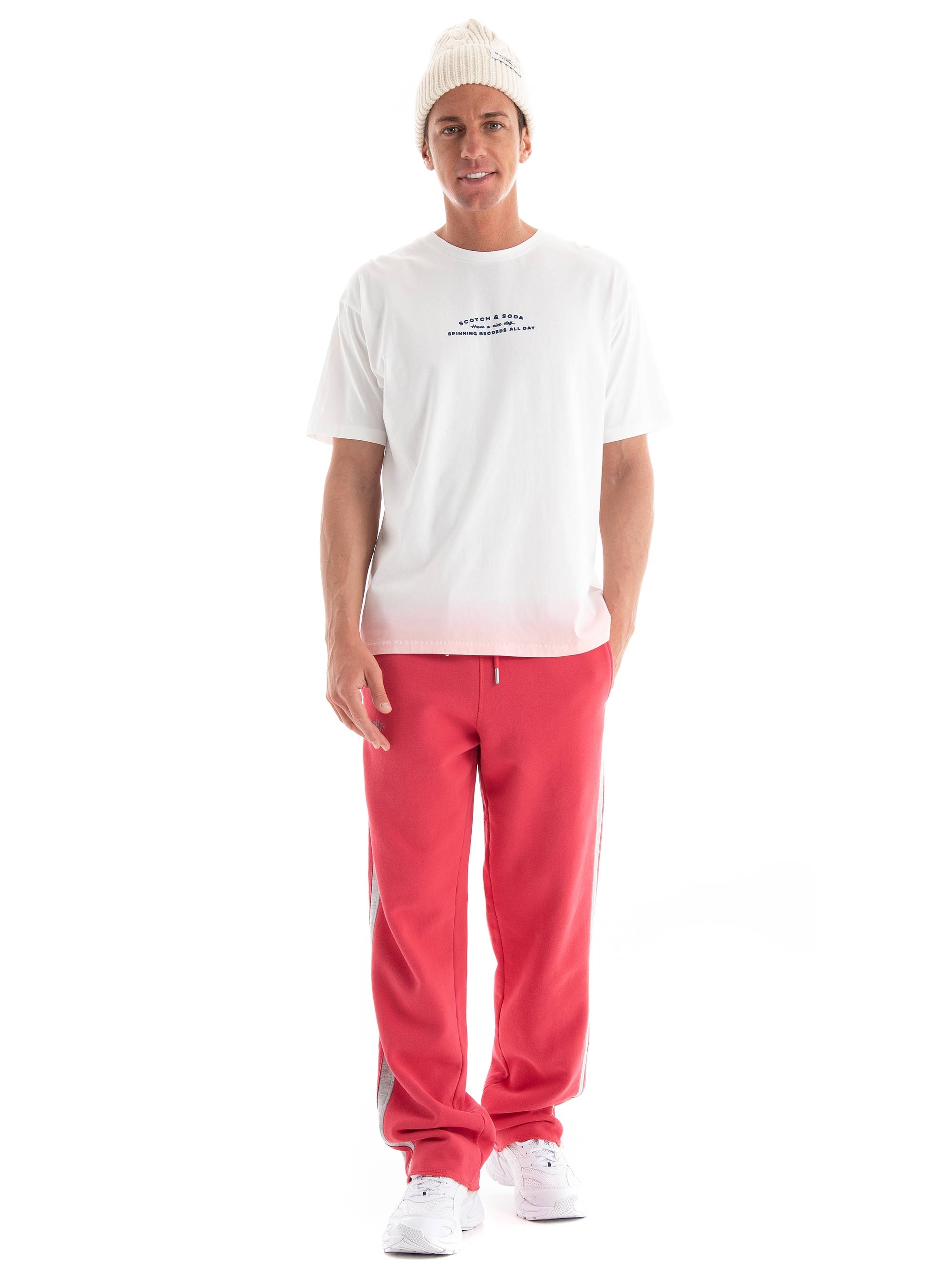 Superdry D2 Ovin Essential Straight Jogger Pants - Red