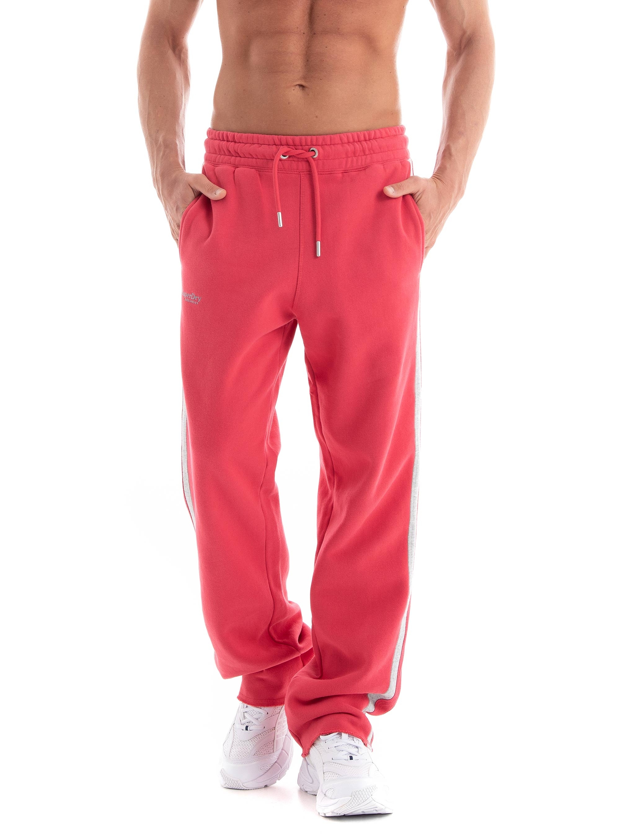 Superdry D2 Ovin Essential Straight Jogger Pants - Red