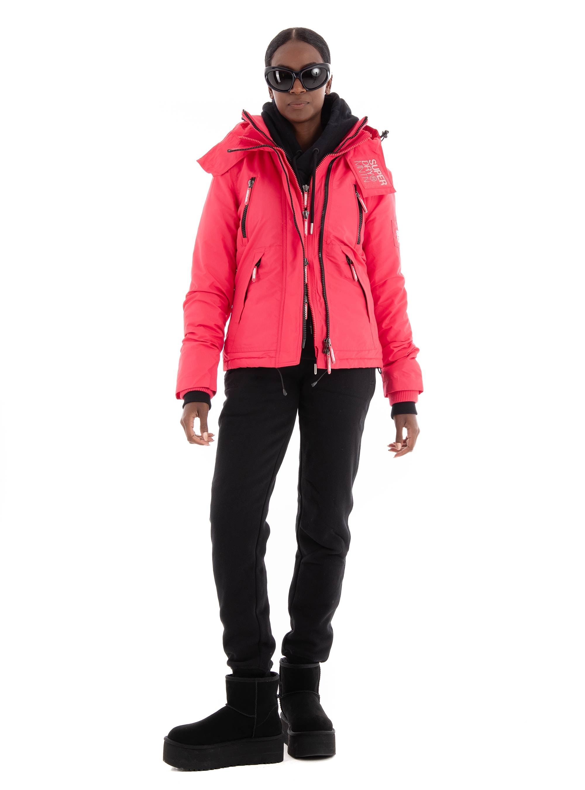 Superdry D5 Mountain Windcheater Jacket - Coral