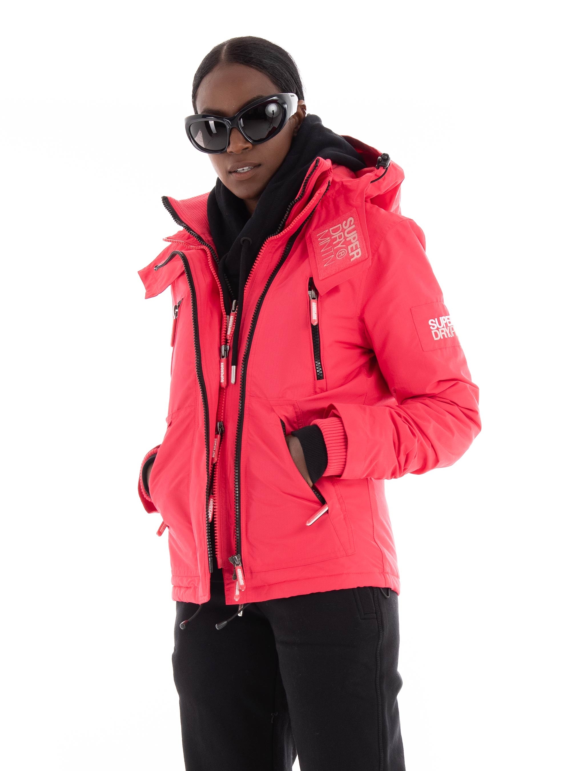 Superdry D5 Mountain Windcheater Jacket - Coral