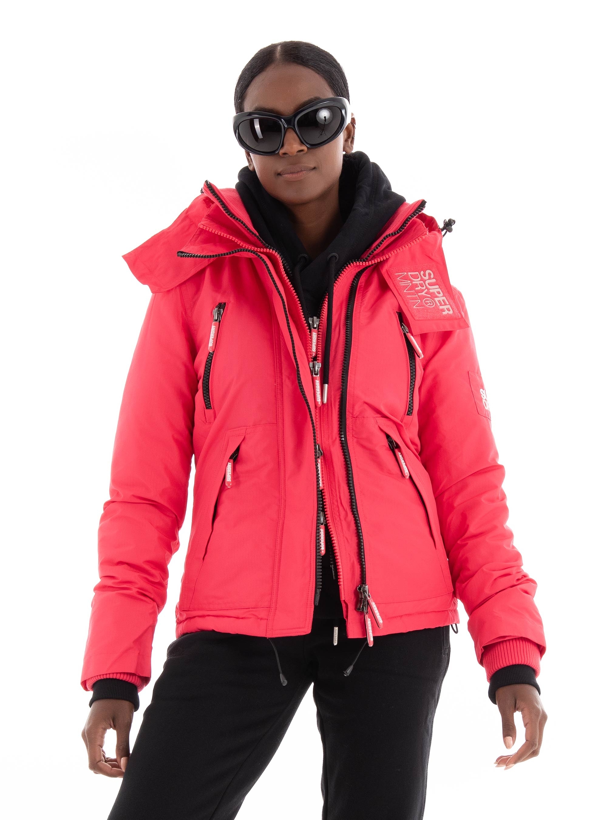 Superdry D5 Mountain Windcheater Jacket - Coral