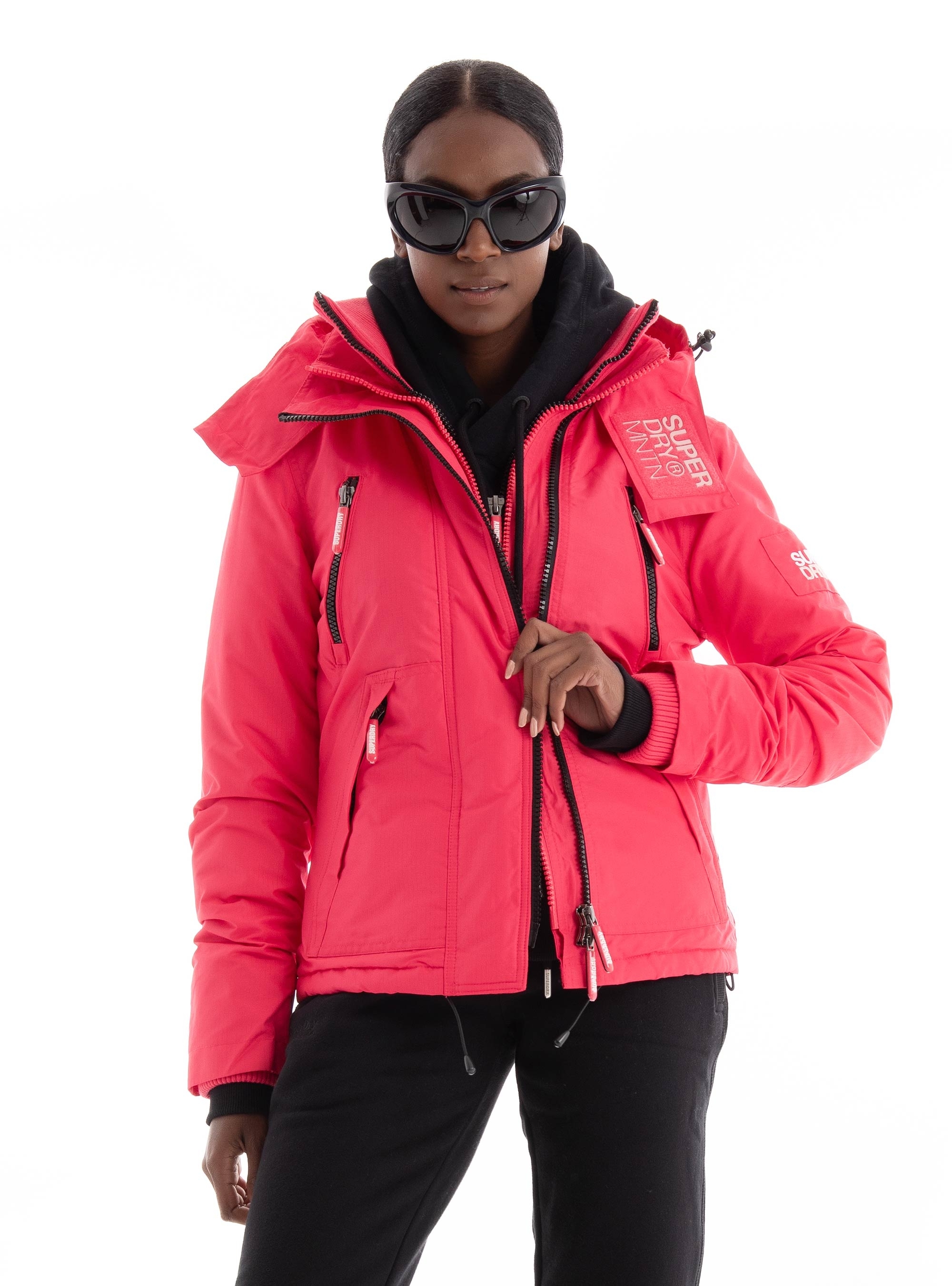Superdry D5 Mountain Windcheater Jacket - Coral