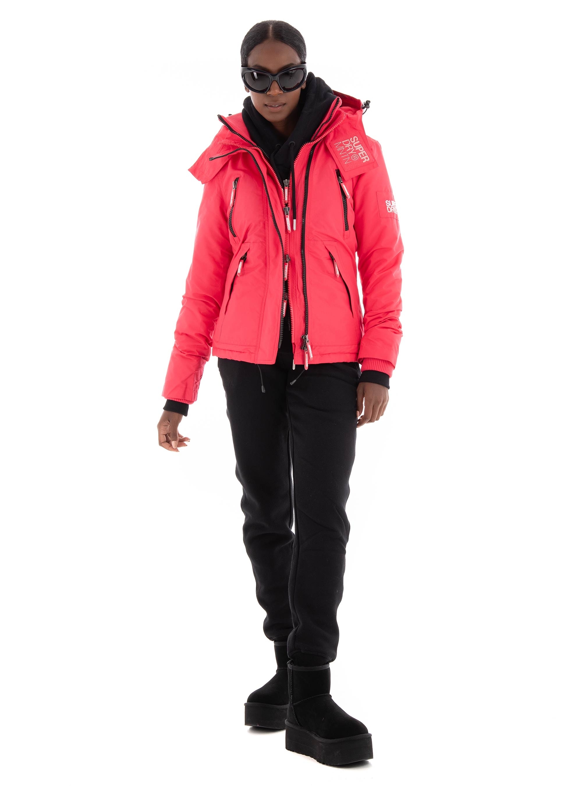Superdry D5 Mountain Windcheater Jacket - Coral