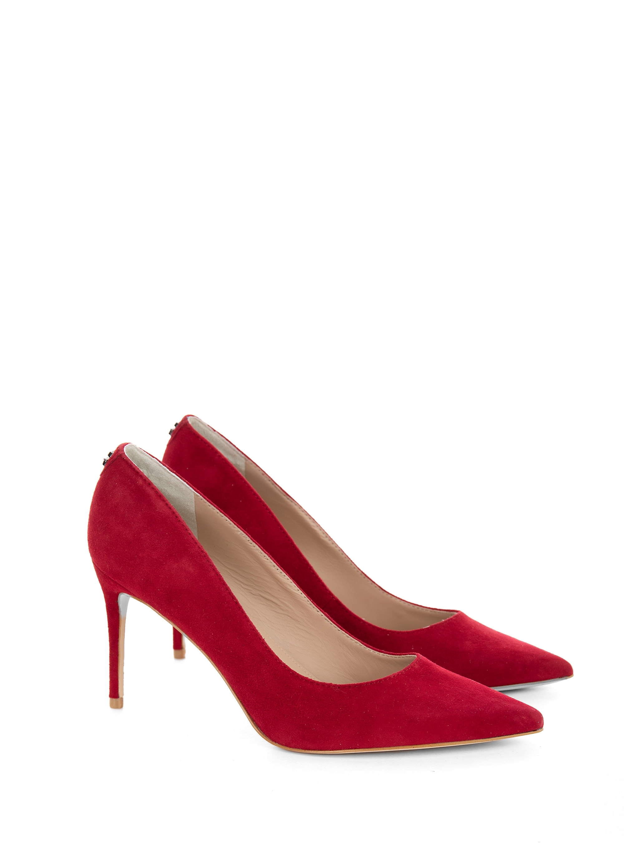 Guess Rica Leather Heels - Red