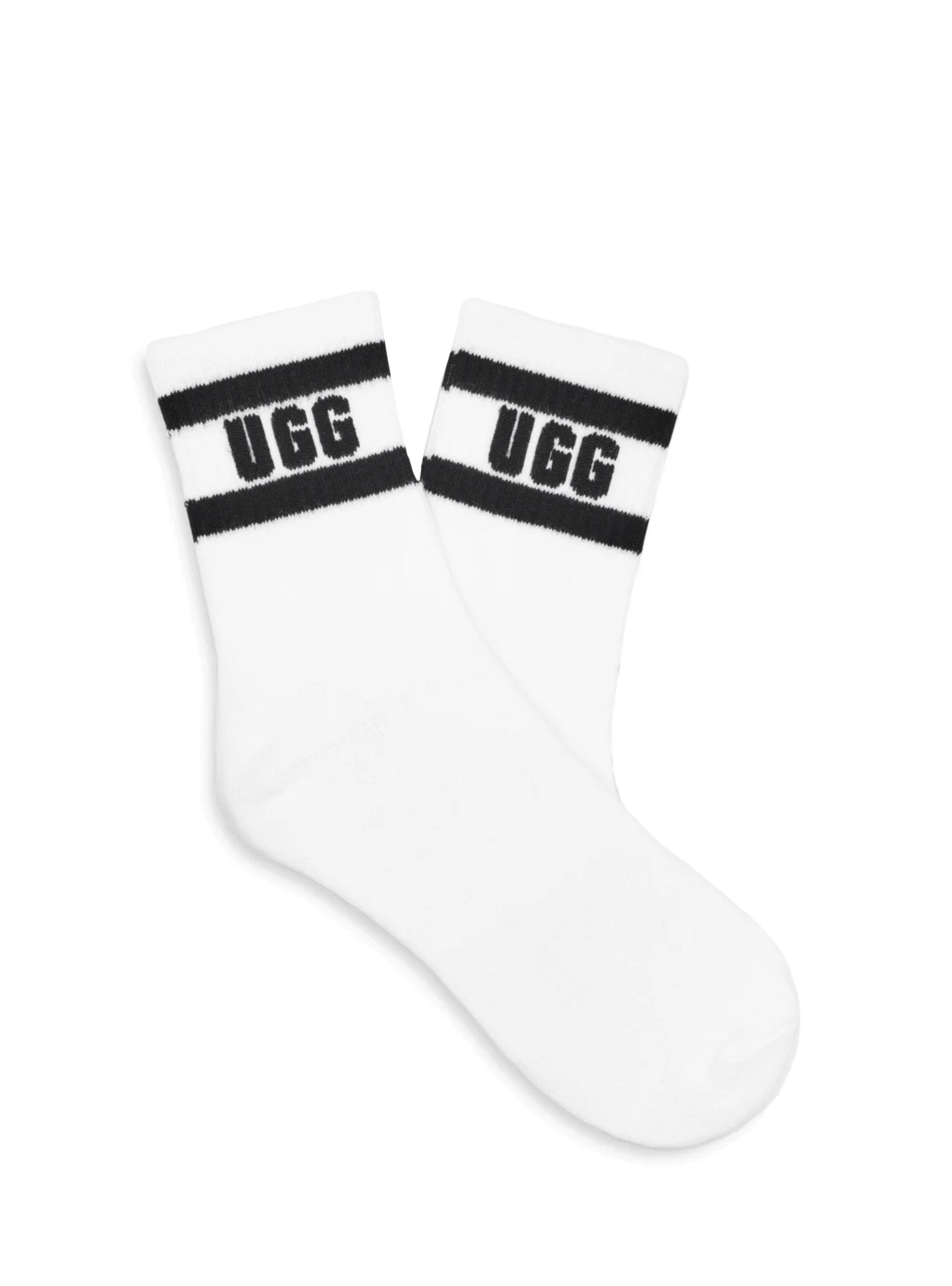 Ugg Dierson Logo Quarter Sock - White