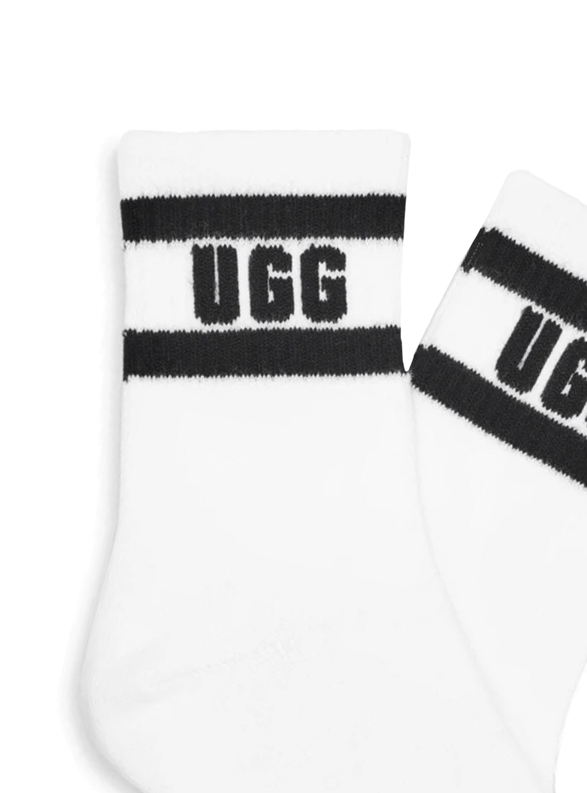 Ugg Dierson Logo Quarter Sock - White