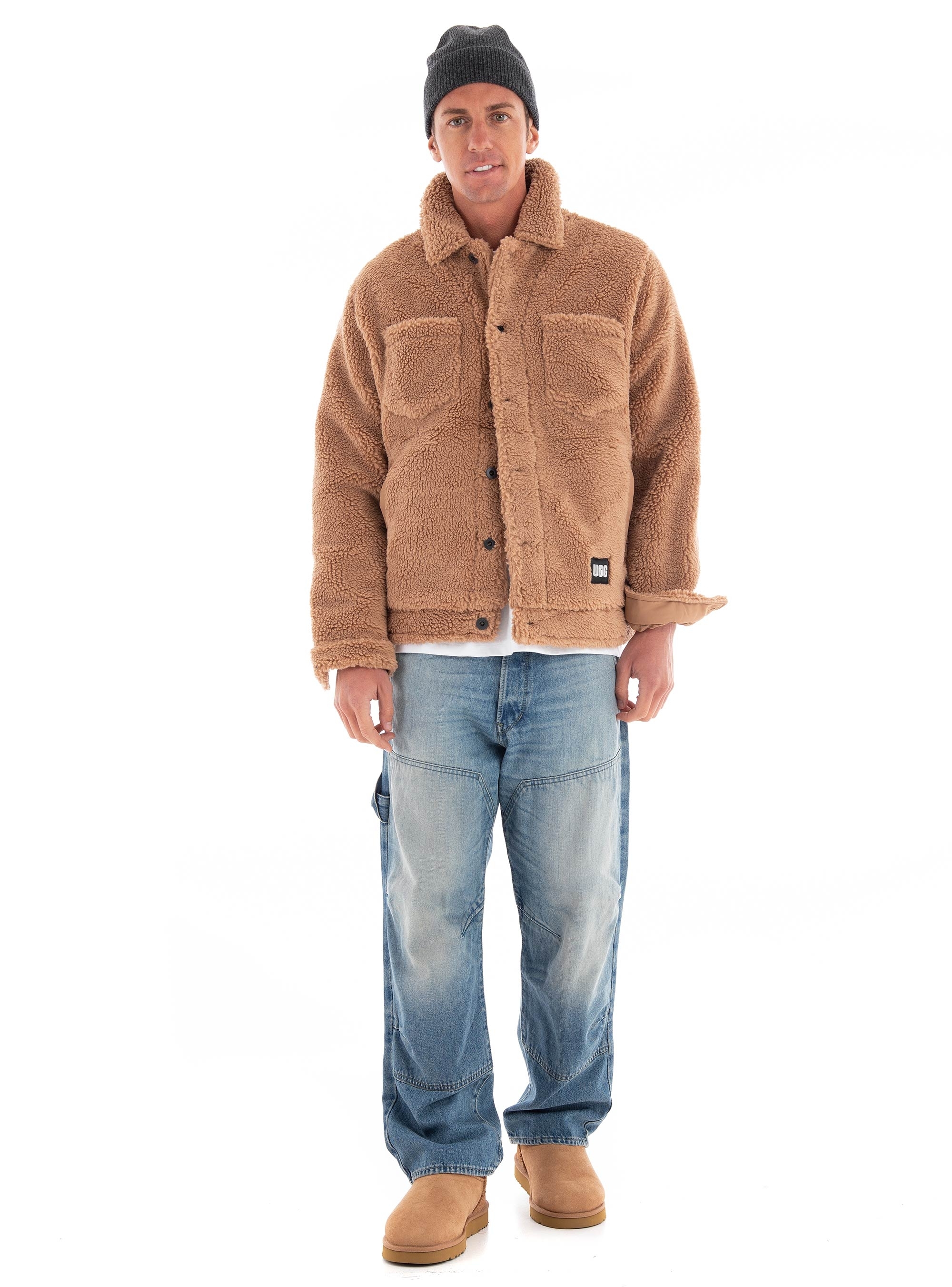 Ugg Janson Sherpa Trucker Jacket - Light Brown