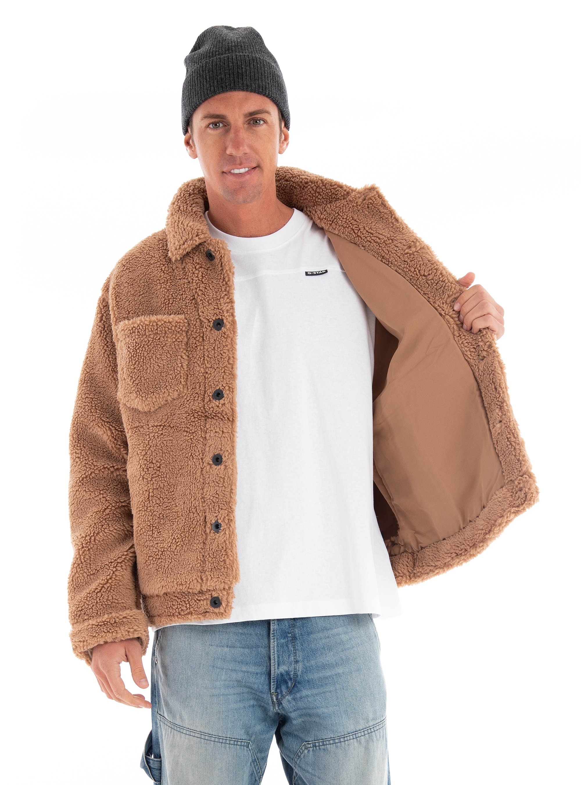 Ugg Janson Sherpa Trucker Jacket - Light Brown