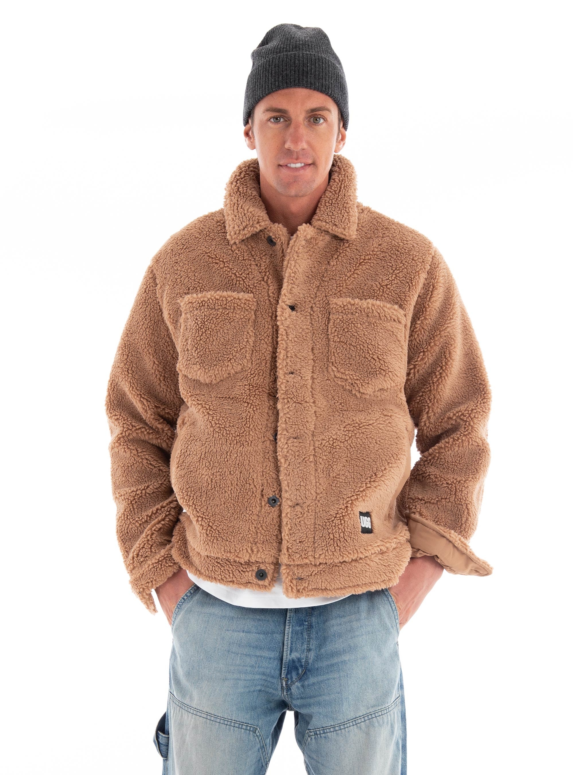 Ugg Janson Sherpa Trucker Jacket - Light Brown