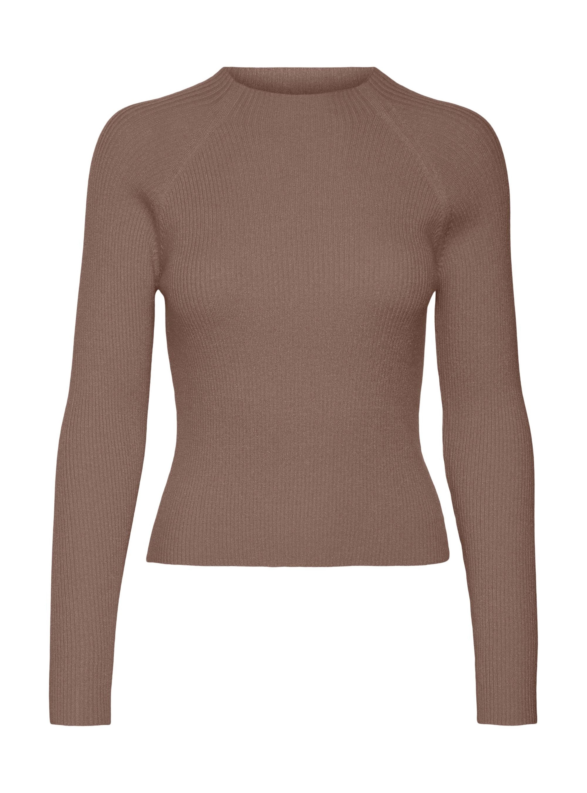 Vero Moda Evie Highneck Knit - Light Brown