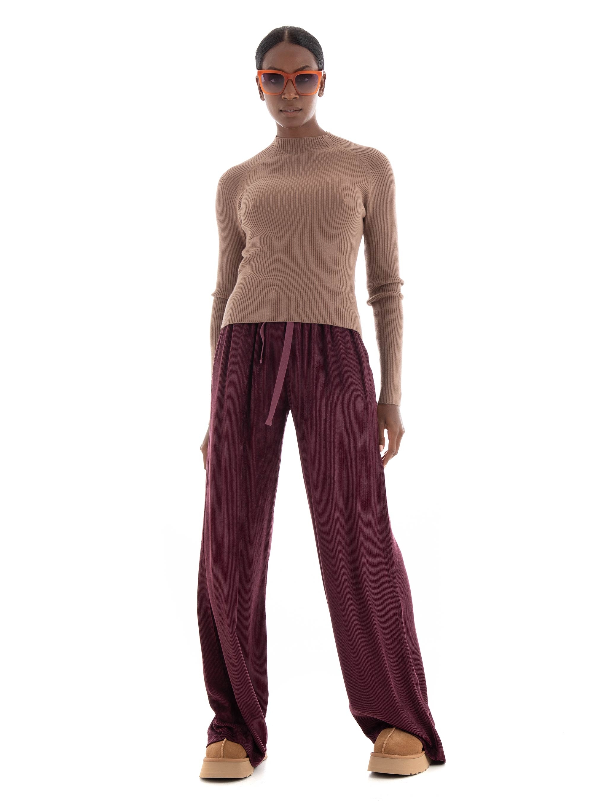 Vero Moda Evie Highneck Knit - Light Brown