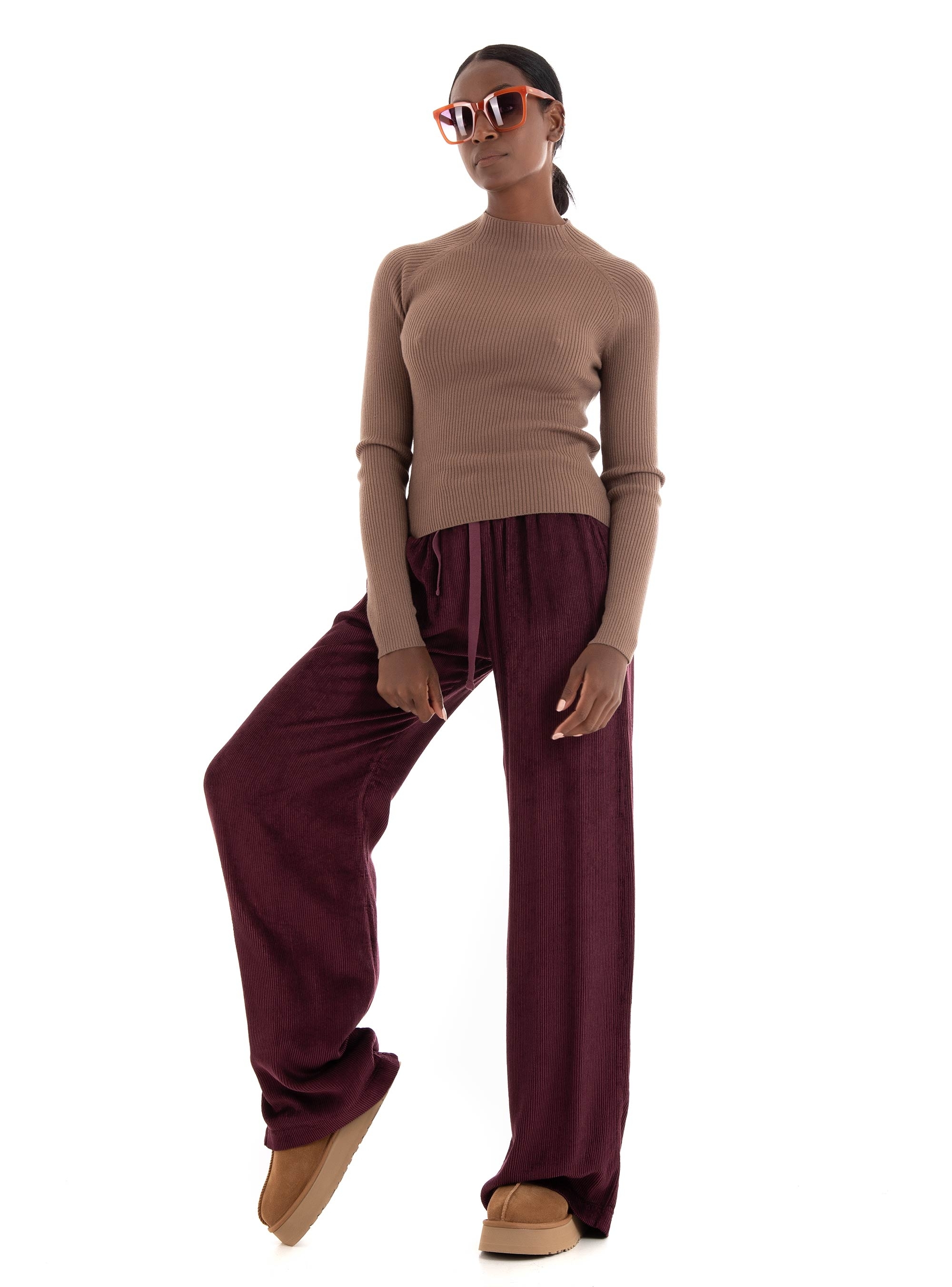 Vero Moda Evie Highneck Knit - Light Brown