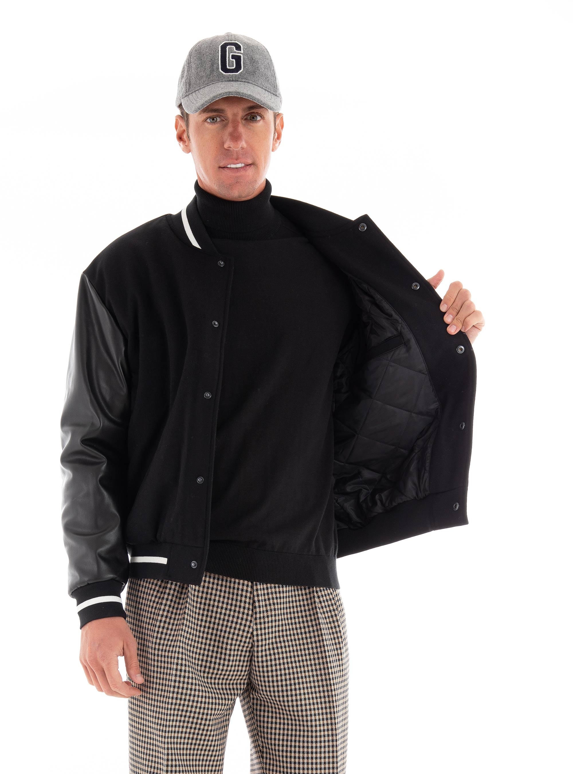 Karl Lagerfeld Bomber Jacket - Black