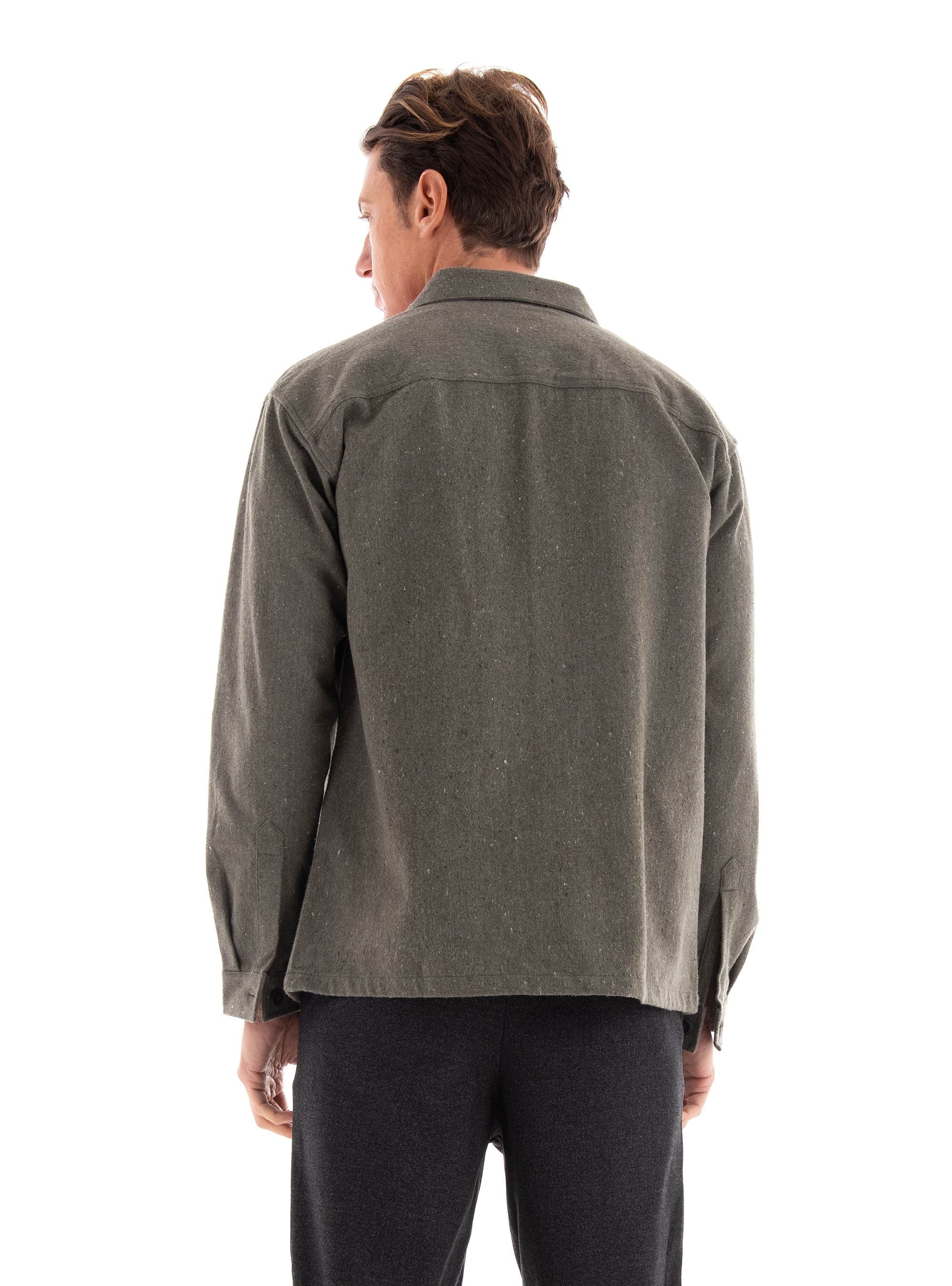 Jack & Jones Melange Overshirt - Dark Green