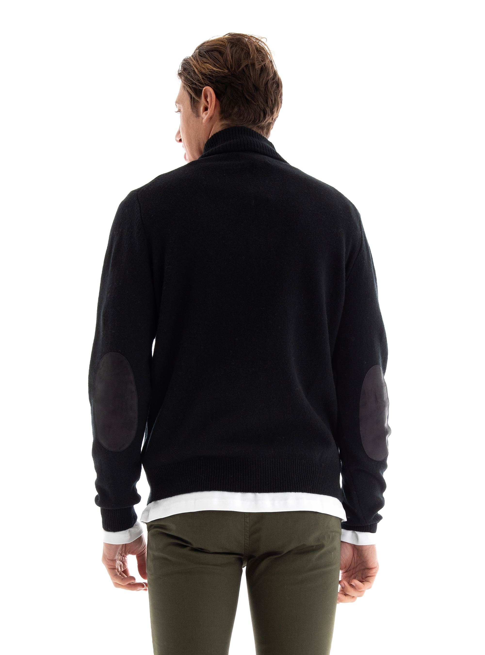 Barbour Regular Fit Patch Half Zip Knit - Black