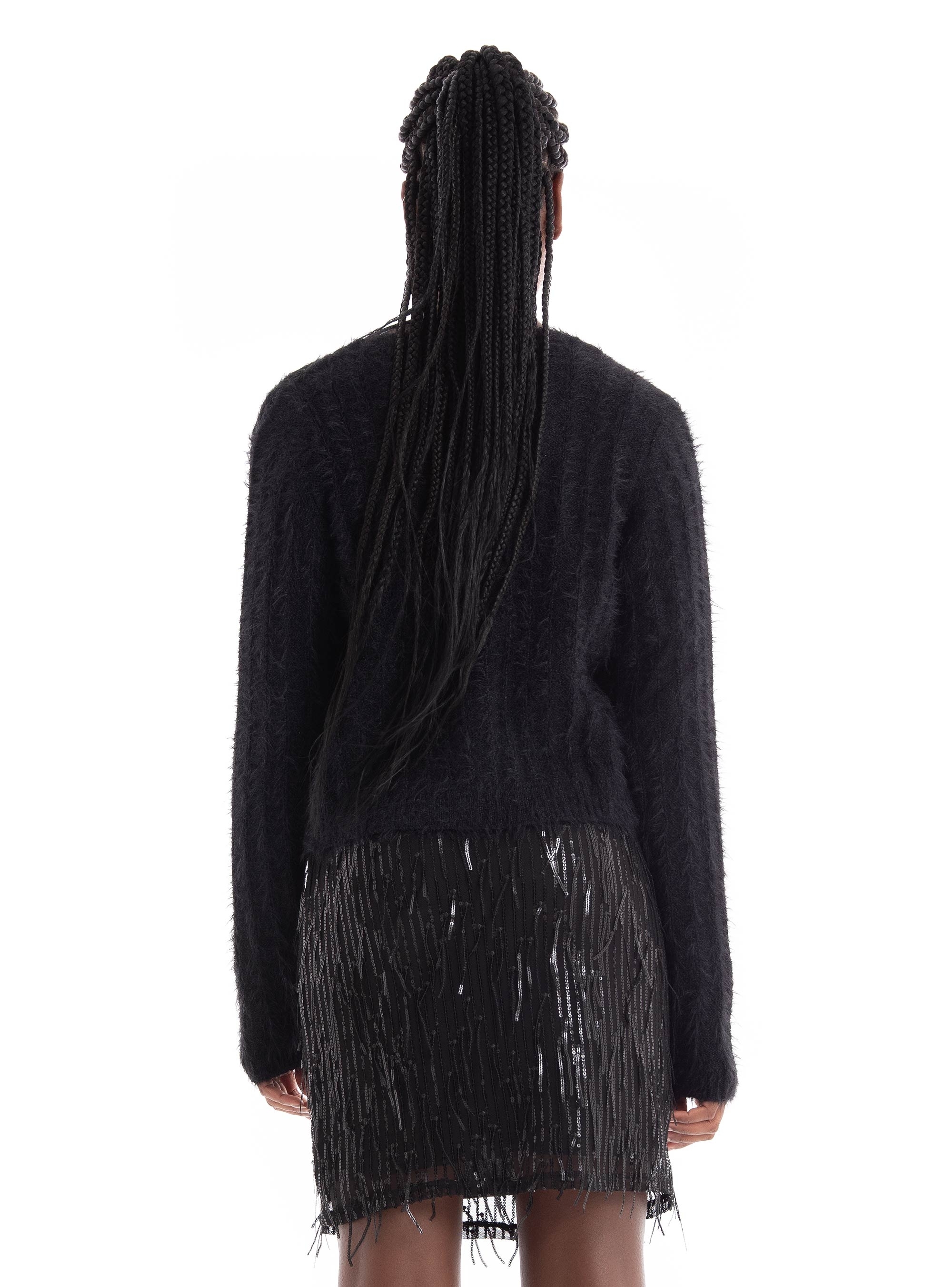 Vero Moda Lapoilu V-Neck Knit Cardigan - Black