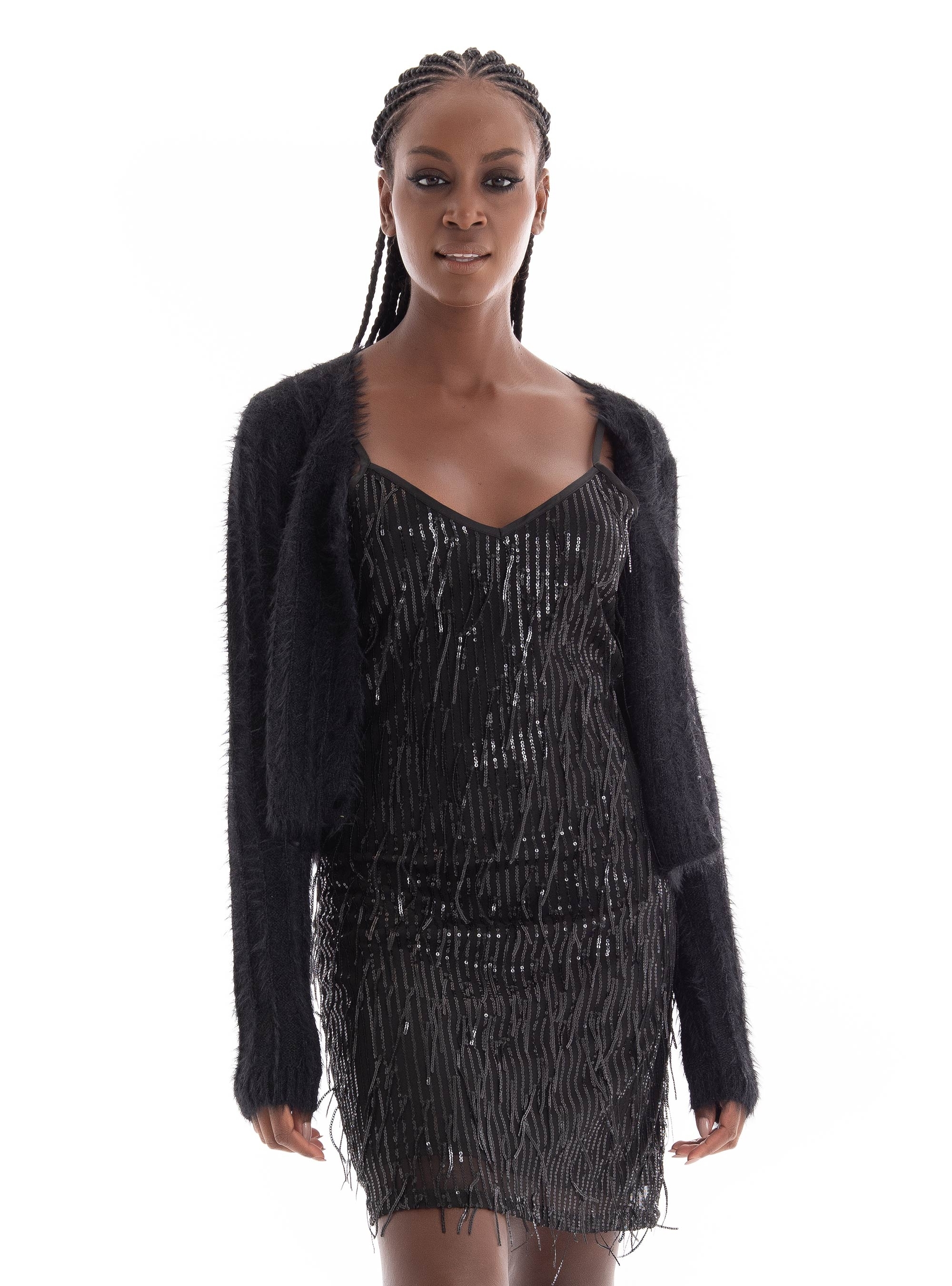 Vero Moda Lapoilu V-Neck Knit Cardigan - Black