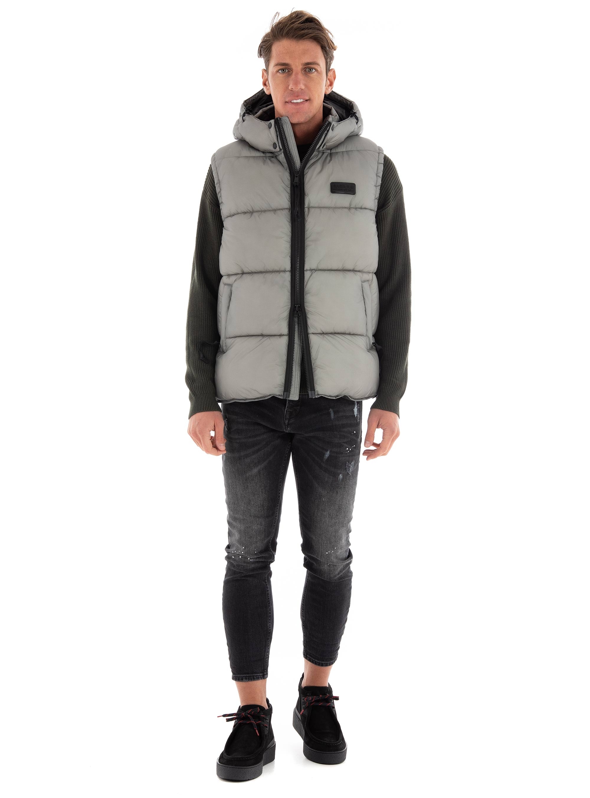 Barbour International Driesh Quilted Gilet - Grey