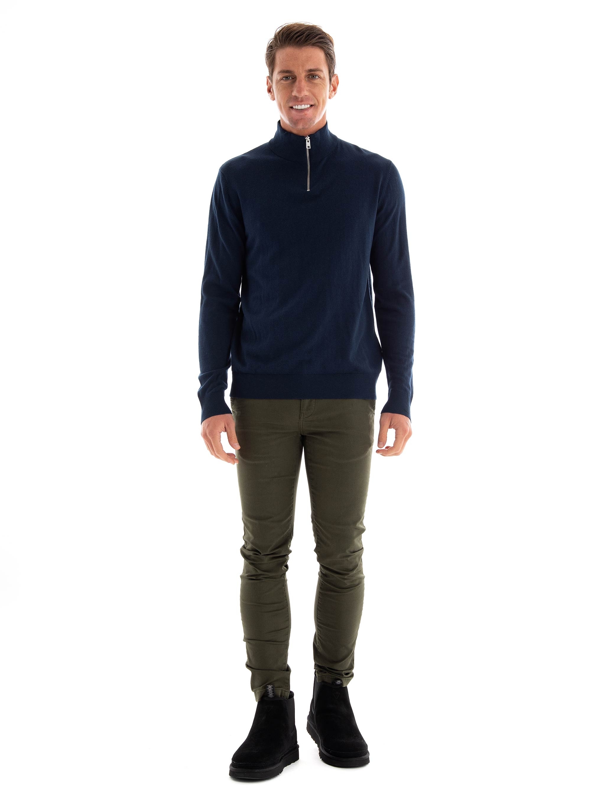 Scotch & Soda Mott Super Slim Fit Chino Pants - Olive
