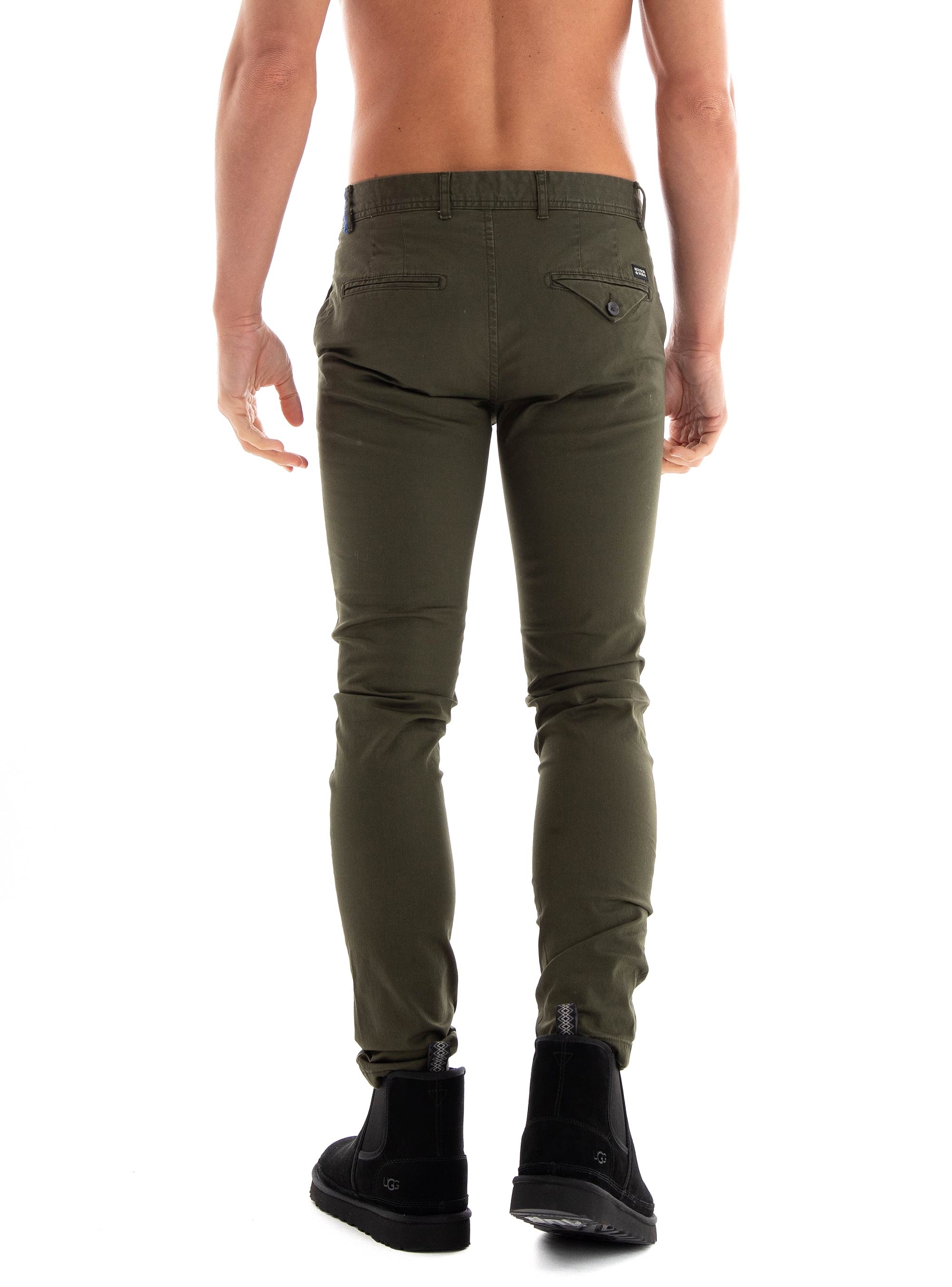 Scotch & Soda Mott Super Slim Fit Chino Pants - Olive