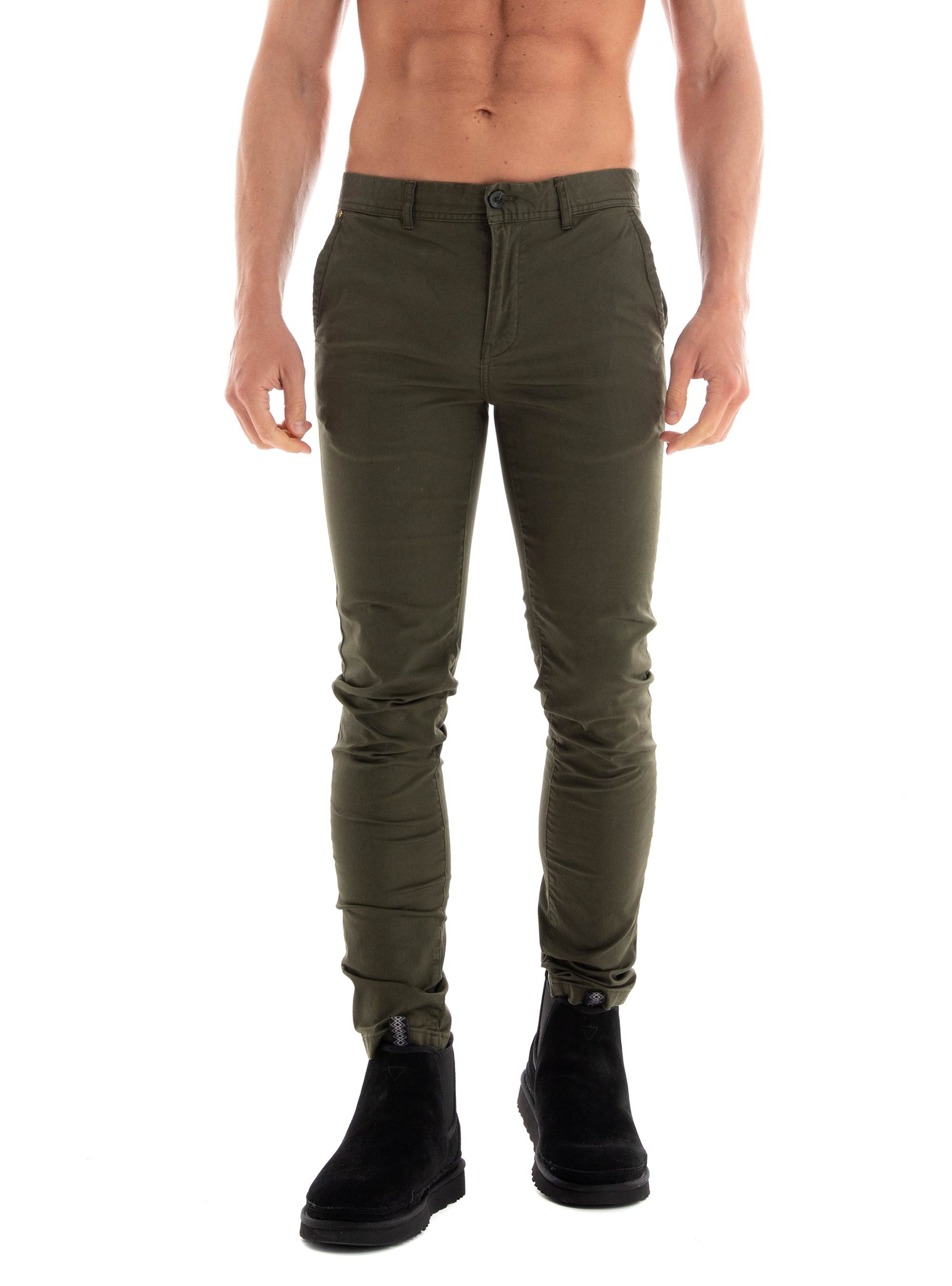 Scotch & Soda Mott Super Slim Fit Chino Pants - Olive