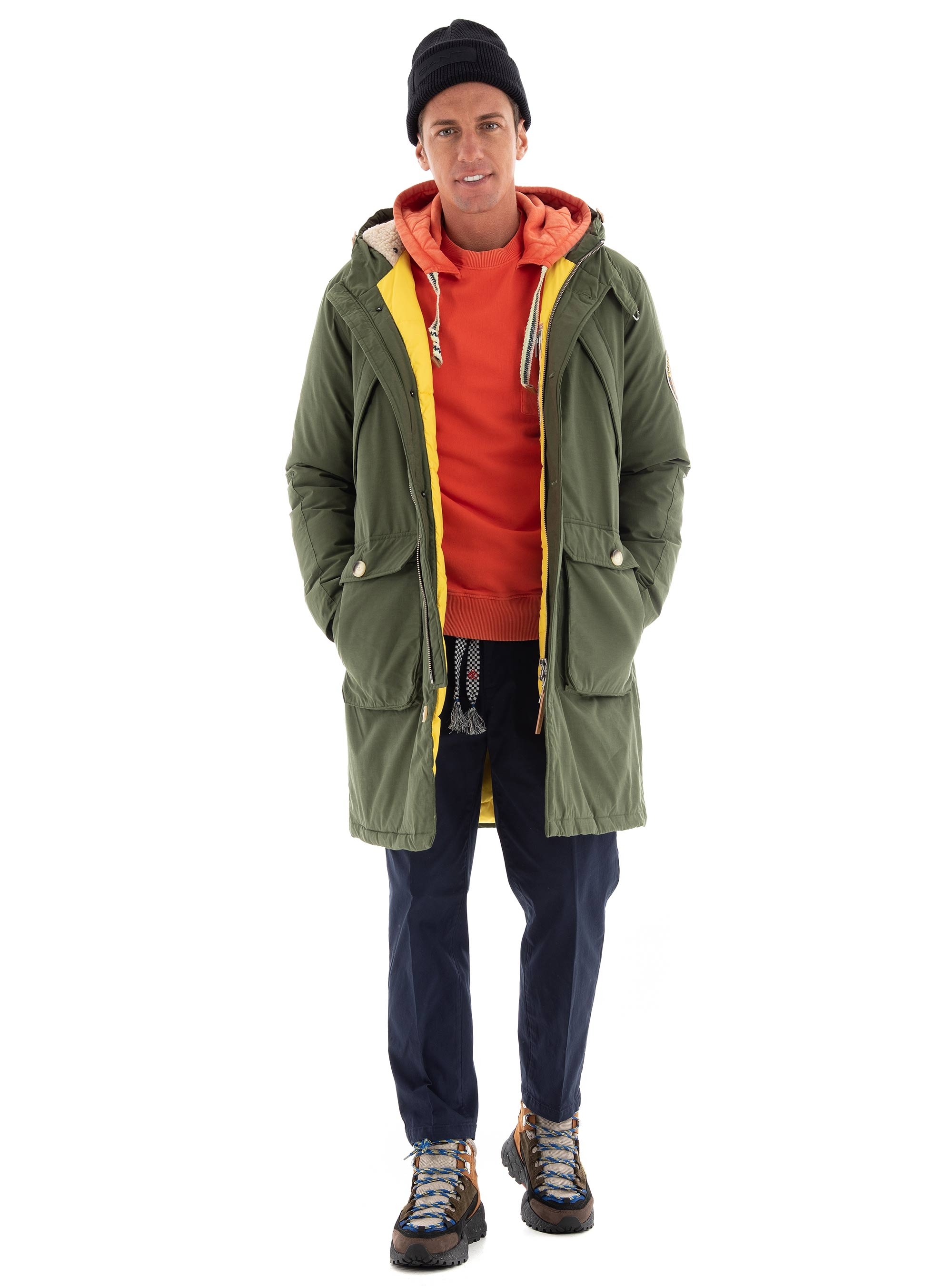 Scotch & Soda Balloon Fit Twill Pleated Chino Pants - Dark Blue