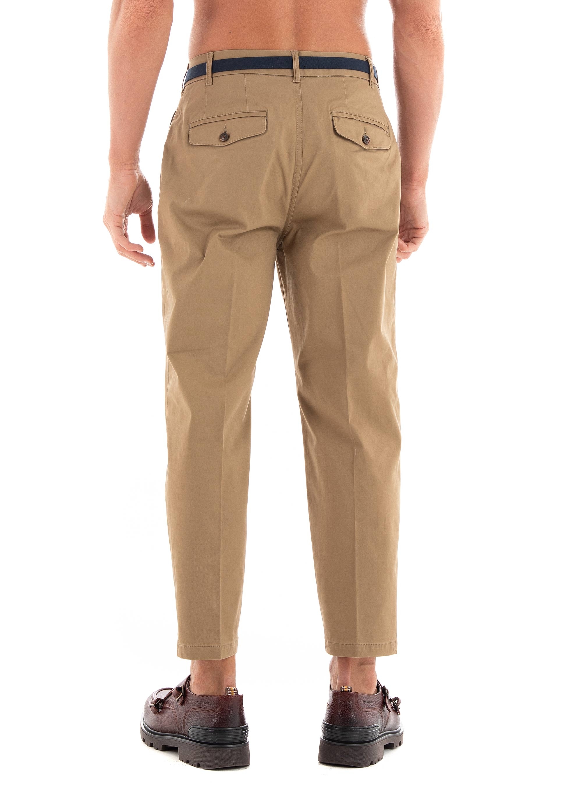 Scotch & Soda Balloon Fit Twill Pleated Chino Pants - Taupe
