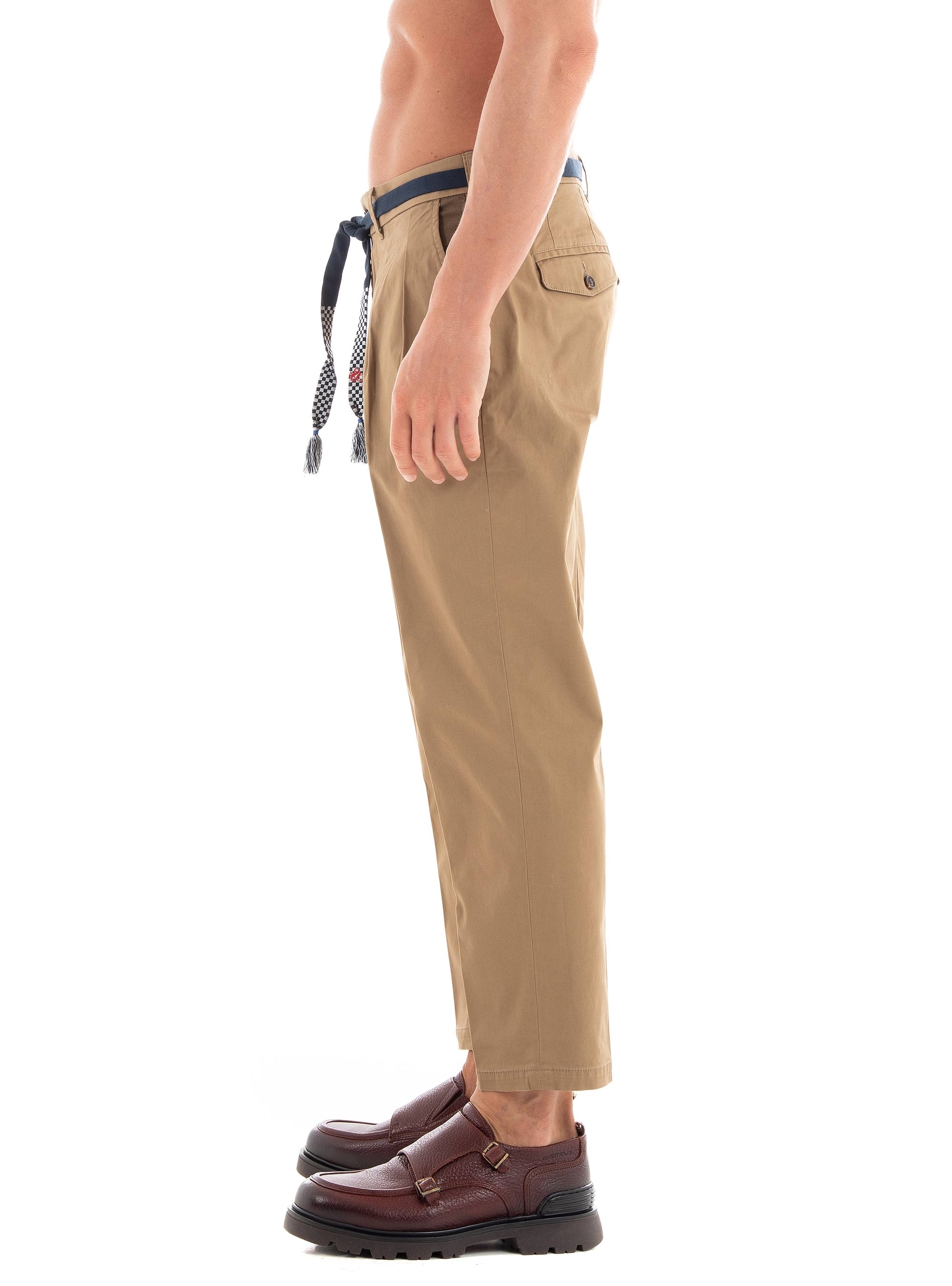 Scotch & Soda Balloon Fit Twill Pleated Chino Pants - Taupe