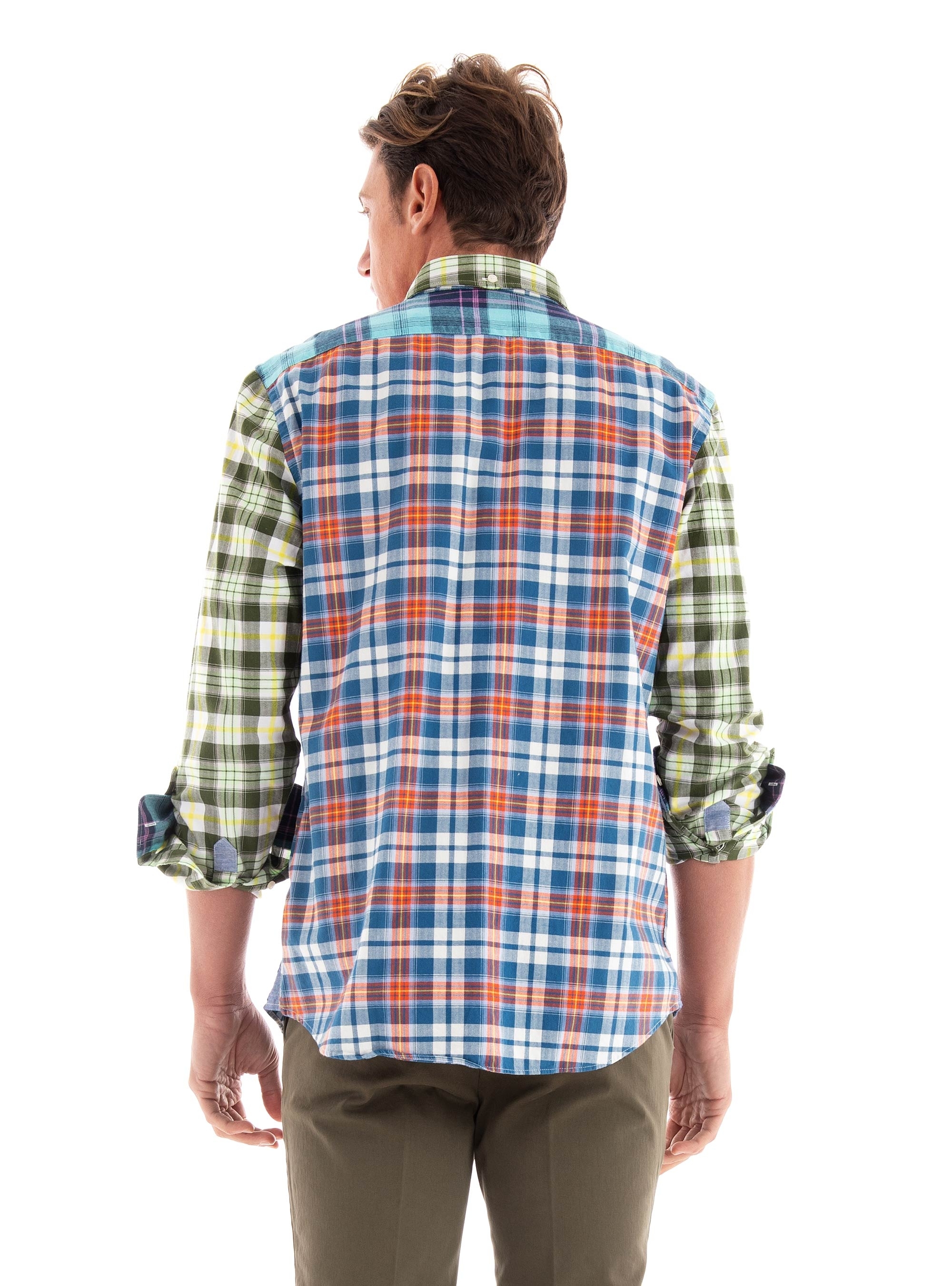 Scotch & Soda Lightweight Flannel Checked Shirt - Green