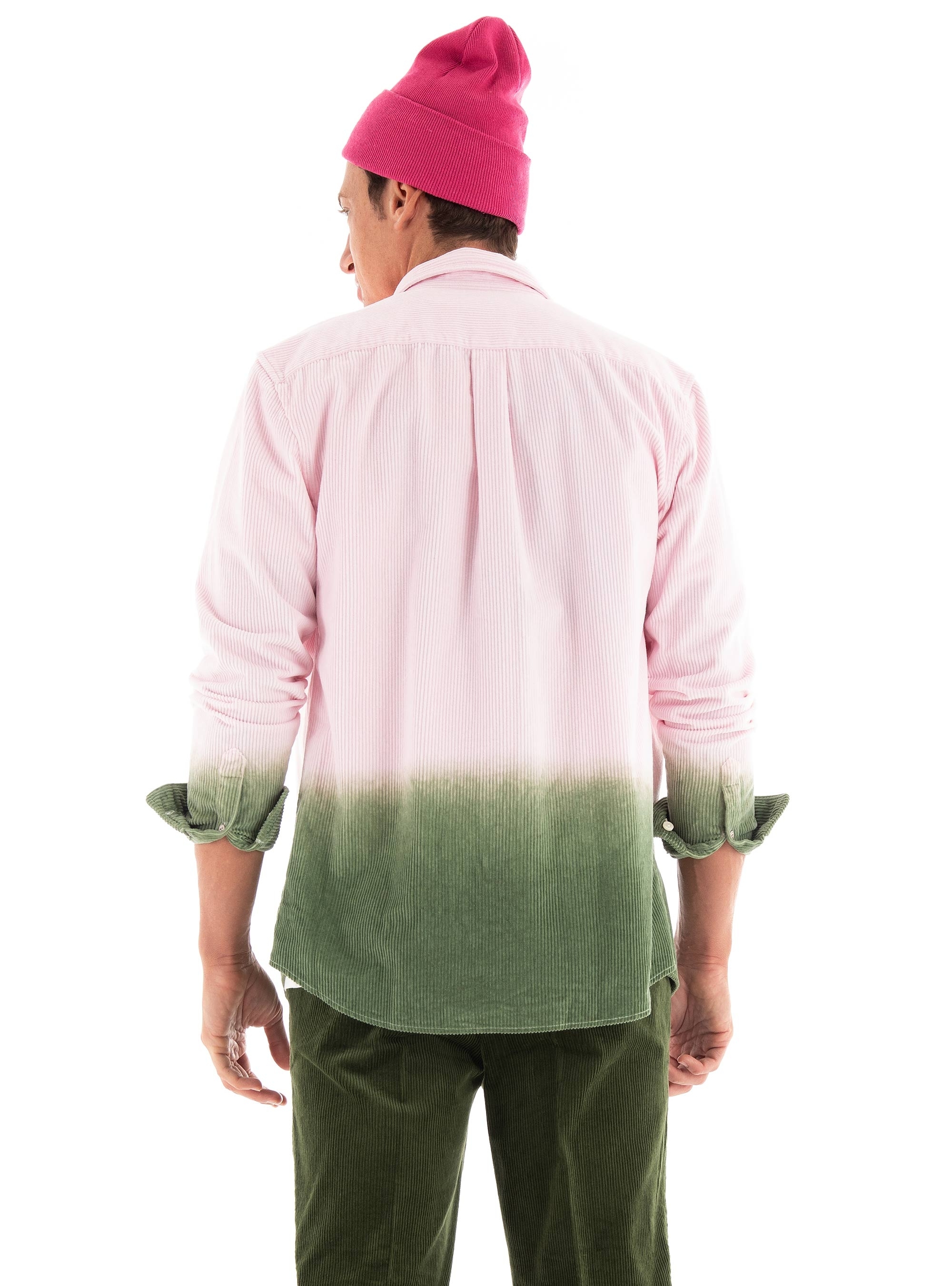 Scotch & Soda Regular Fit Tie-Dye Corduroy Shirt - Light Pink